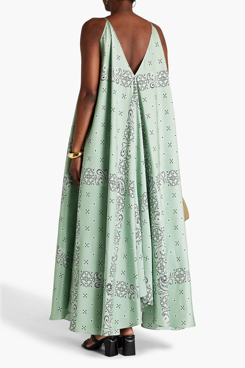 PETAR PETROV Aena oversized paisley-print silk-shantung maxi dress