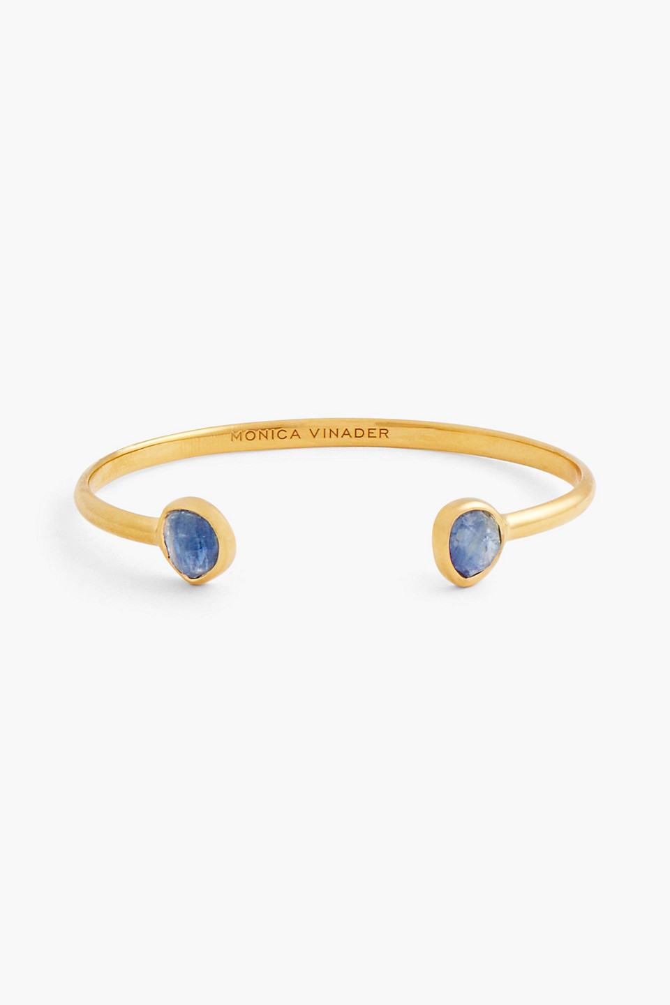 Monica Vinader 18-karat Gold Vermeil Kyanite Cuff