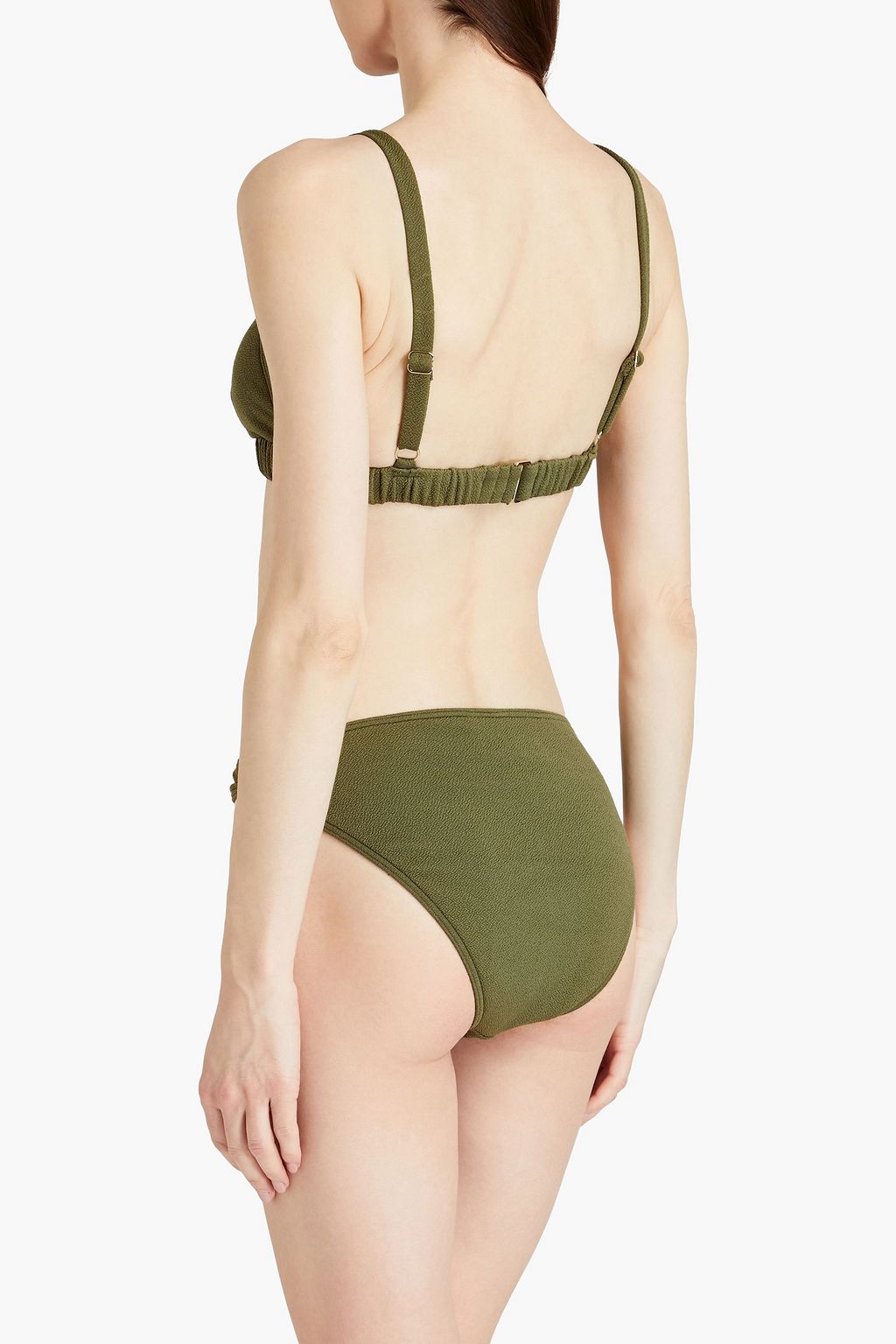 PEONY SWIMWEAR 스트레치 리프리브® 시어서커 비키니 브리프