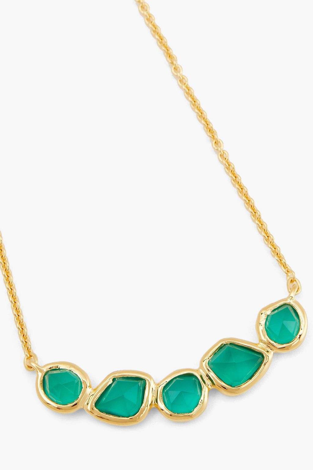 MONICA VINADER 18-karat gold vermeil onyx necklace