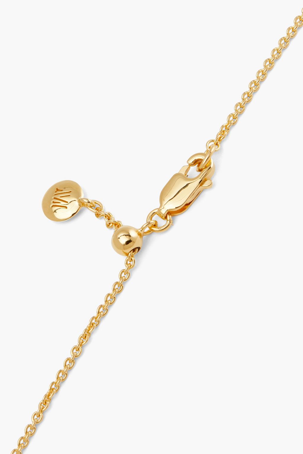 MONICA VINADER 18-karat gold vermeil onyx necklace