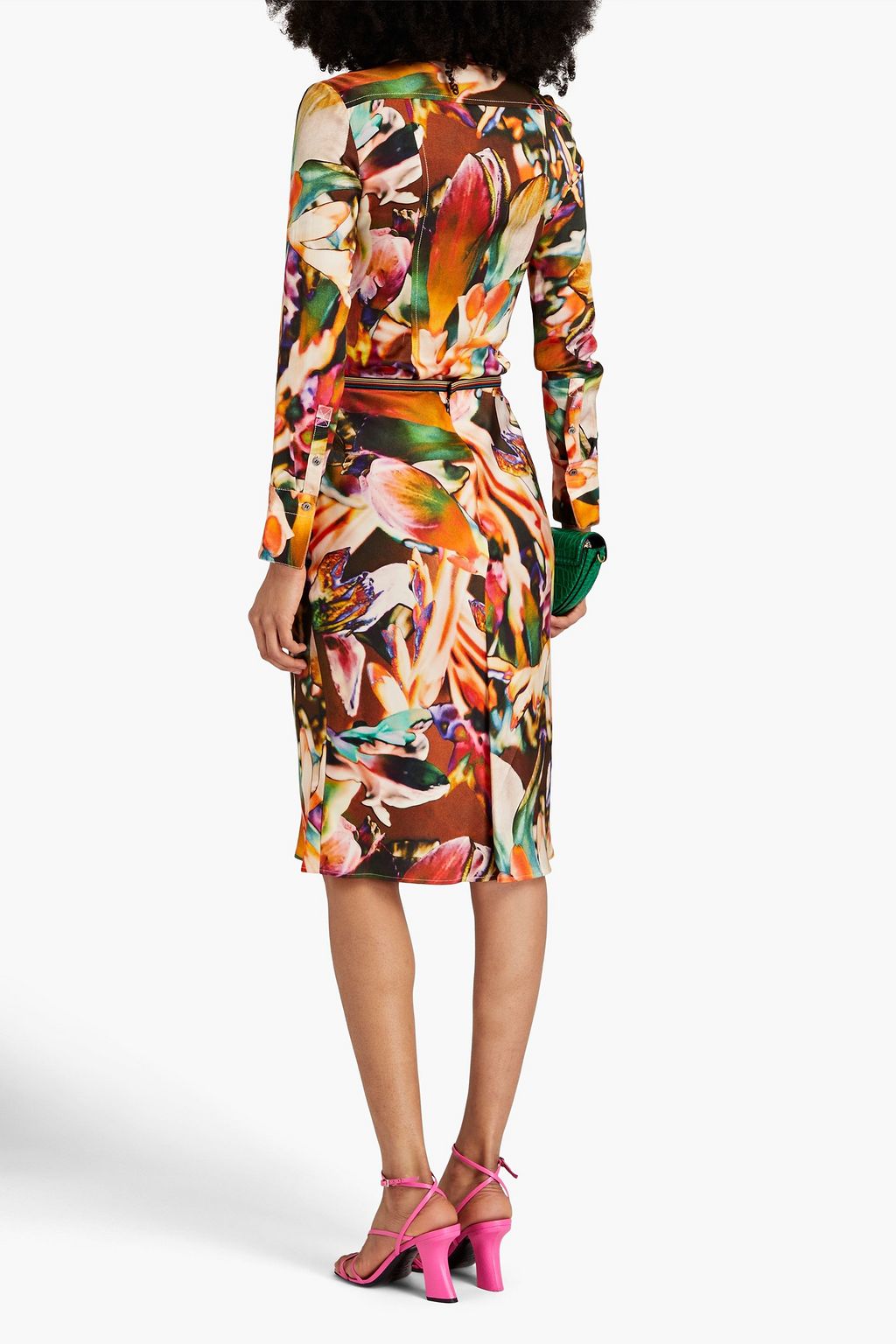 PAUL SMITH Printed satin shirt
