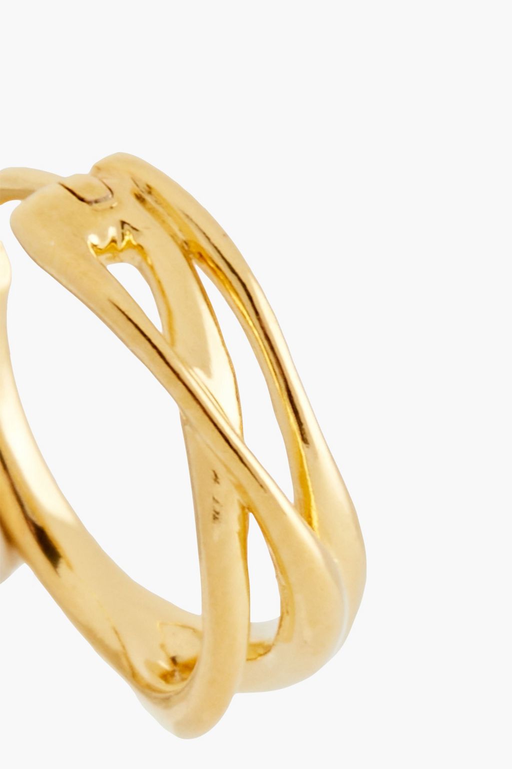 MONICA VINADER 18-karat gold vermeil hoop earrings