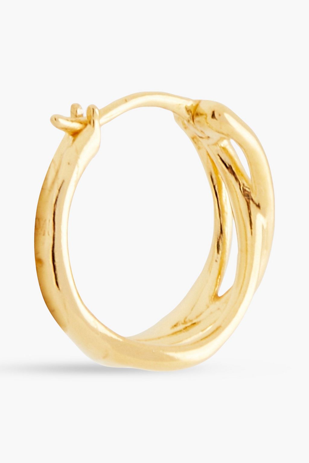 MONICA VINADER 18-karat gold vermeil hoop earrings