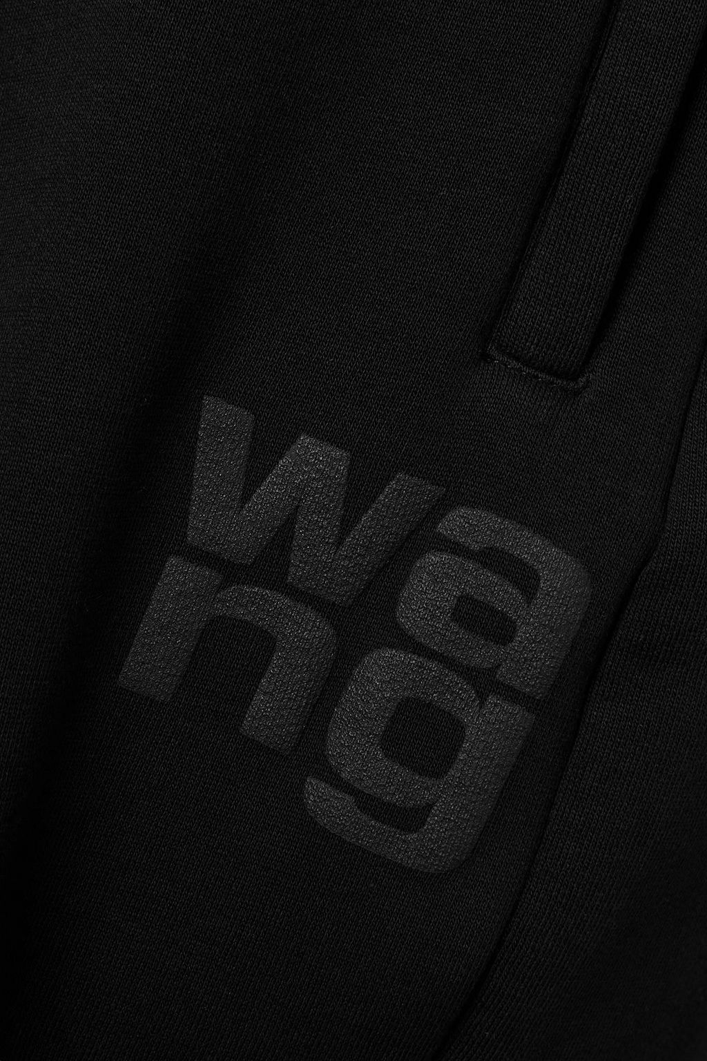 ALEXANDERWANG.T Printed cotton-blend fleece track pants