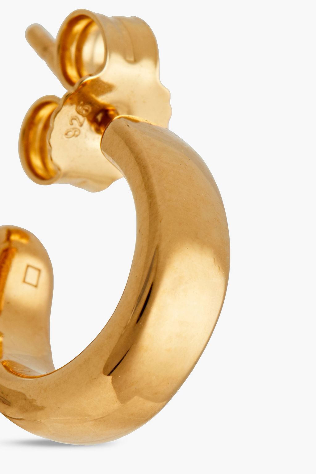 MONICA VINADER 18-karat gold vermeil hoop earrings
