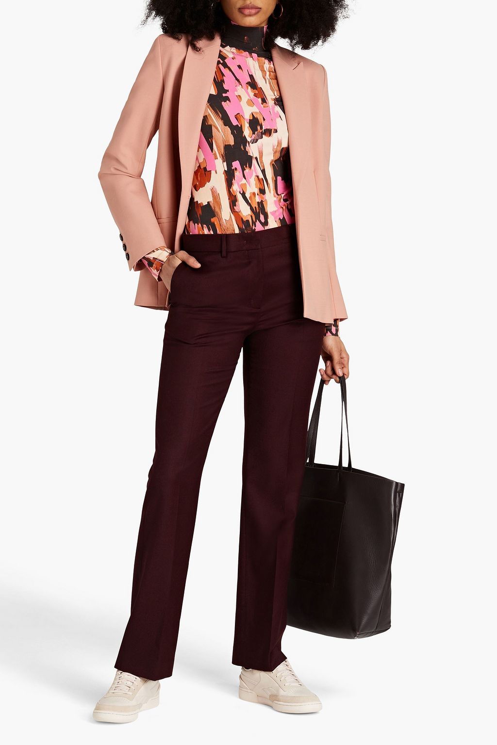 PAUL SMITH Wool and cashmere-blend straight-leg pants