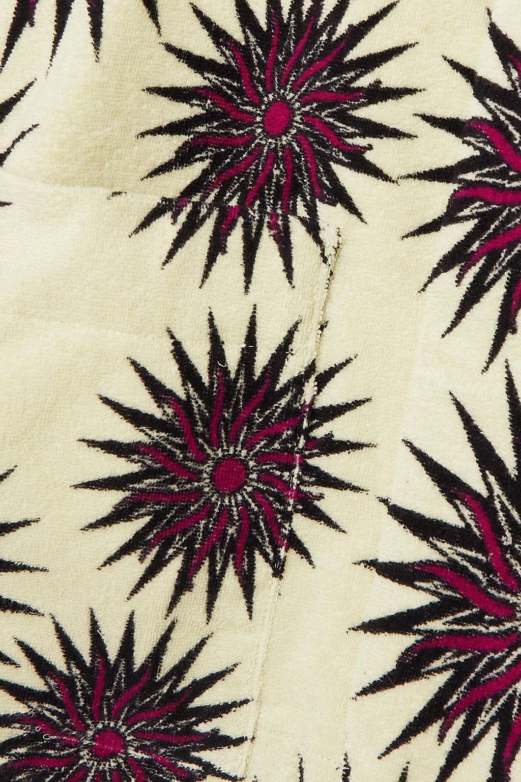 DRIES VAN NOTEN روب بغطاء رأس من قماش تيري القطني مزين بطبعات