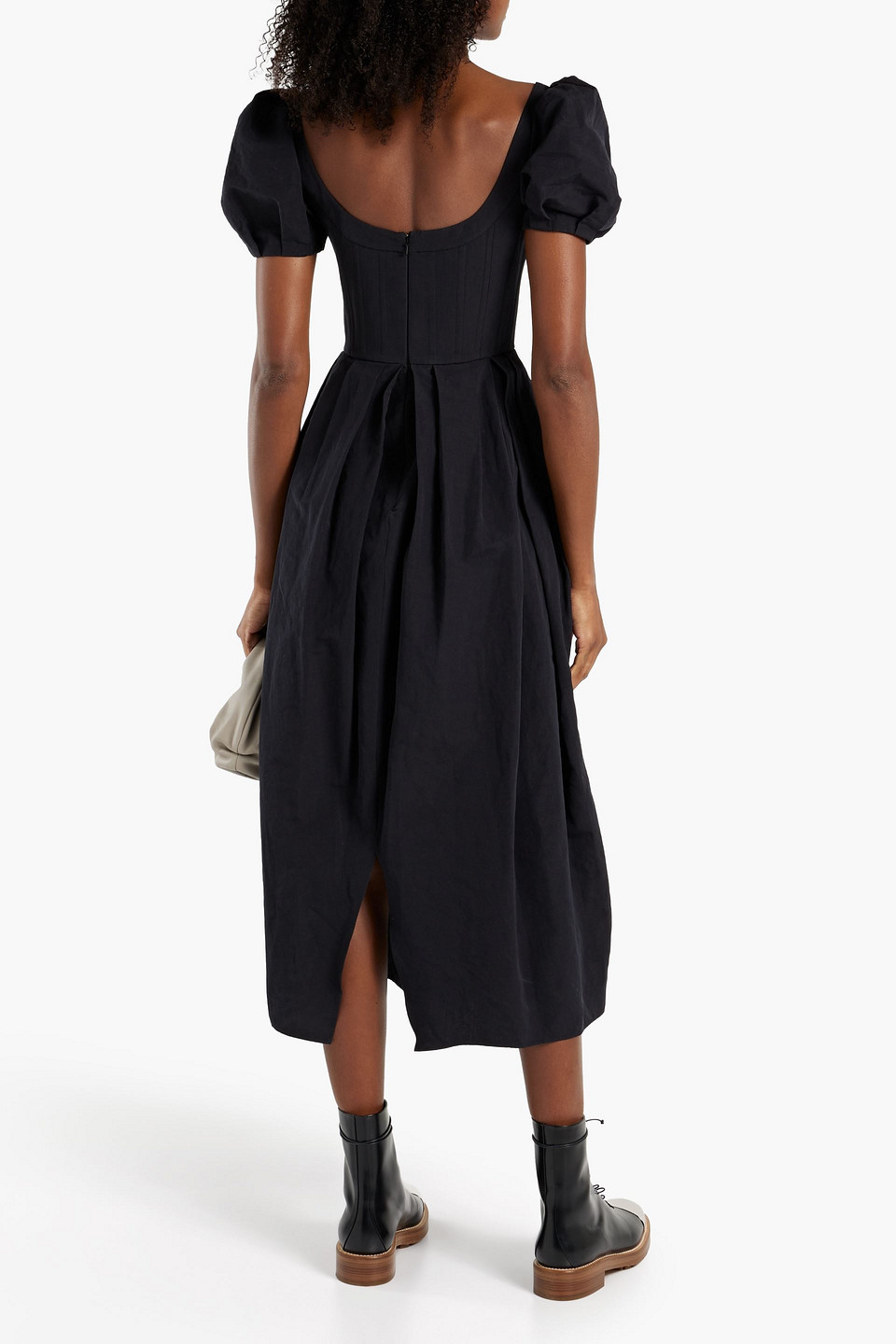 brock collection black dress Smak Parlour Plus Size Black Daisy Pocket Cotton Flounce Mini Skirt - 2X/20W-22W