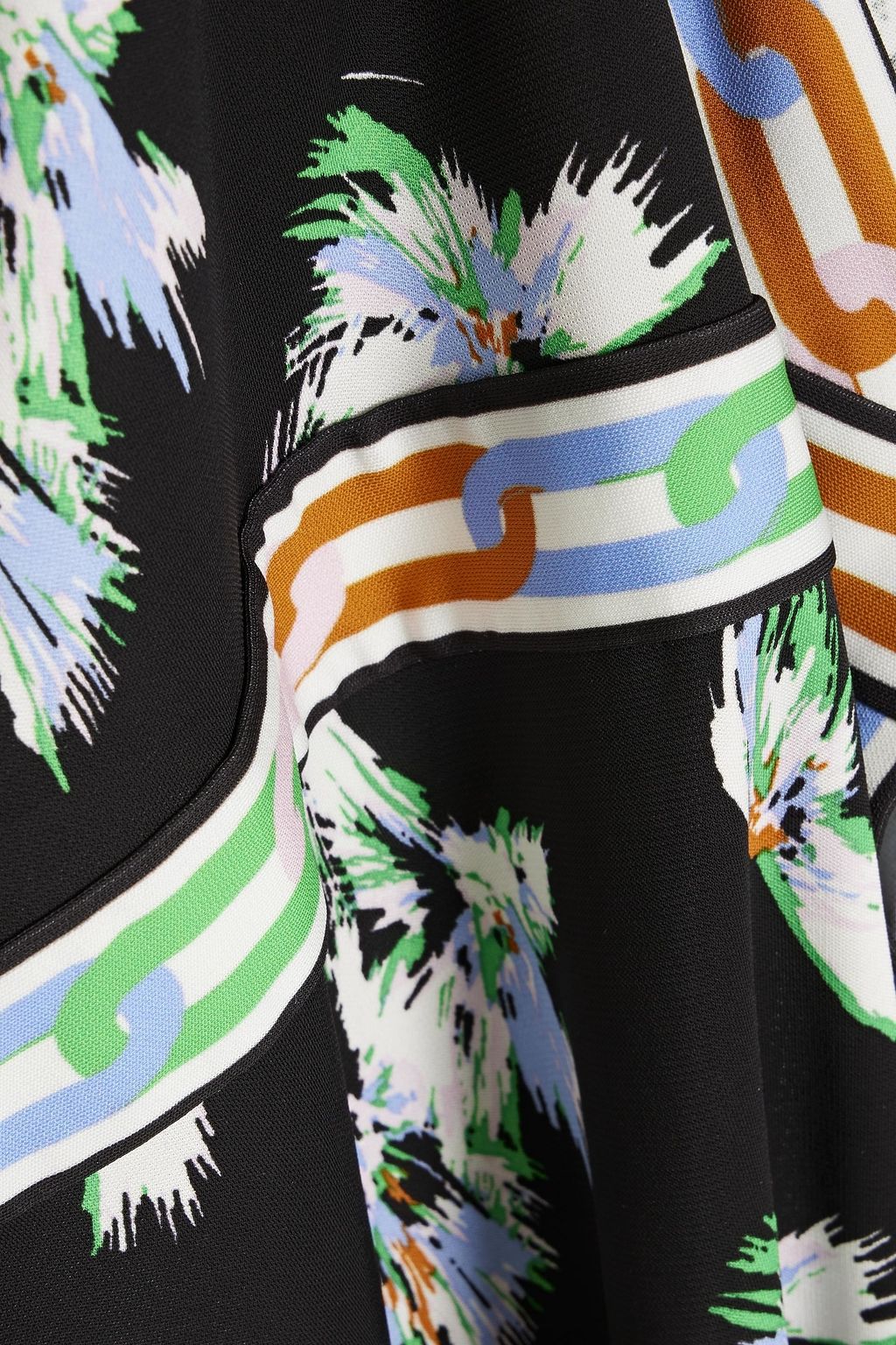 DIANE VON FURSTENBERG Gala printed jersey mini wrap dress