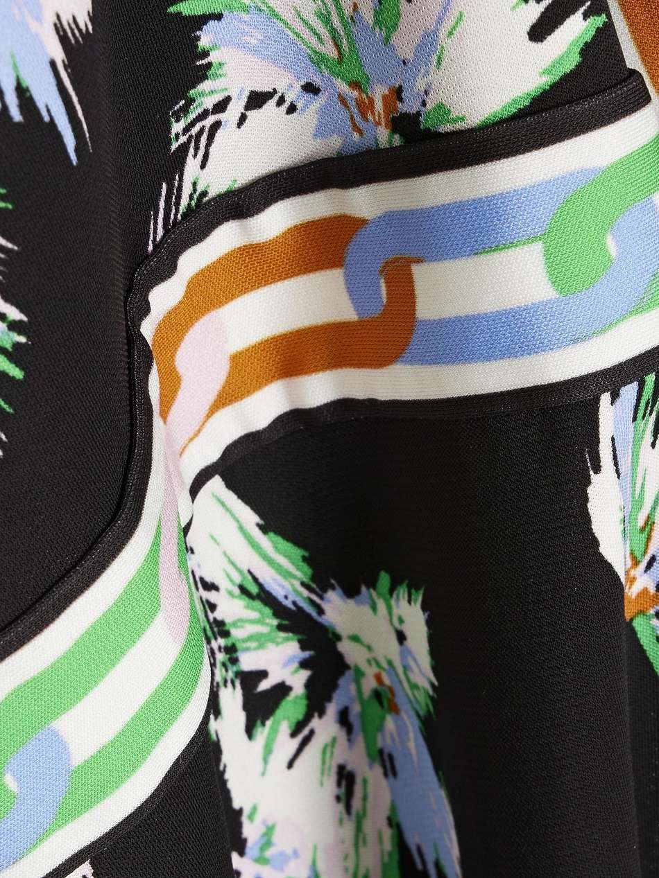 gala printed jersey mini wrap dress