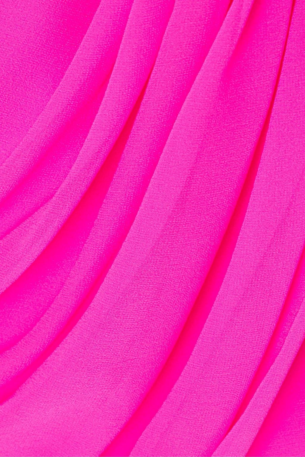 GIAMBATTISTA VALLI Wrap-effect ruffled silk-georgette mini dress