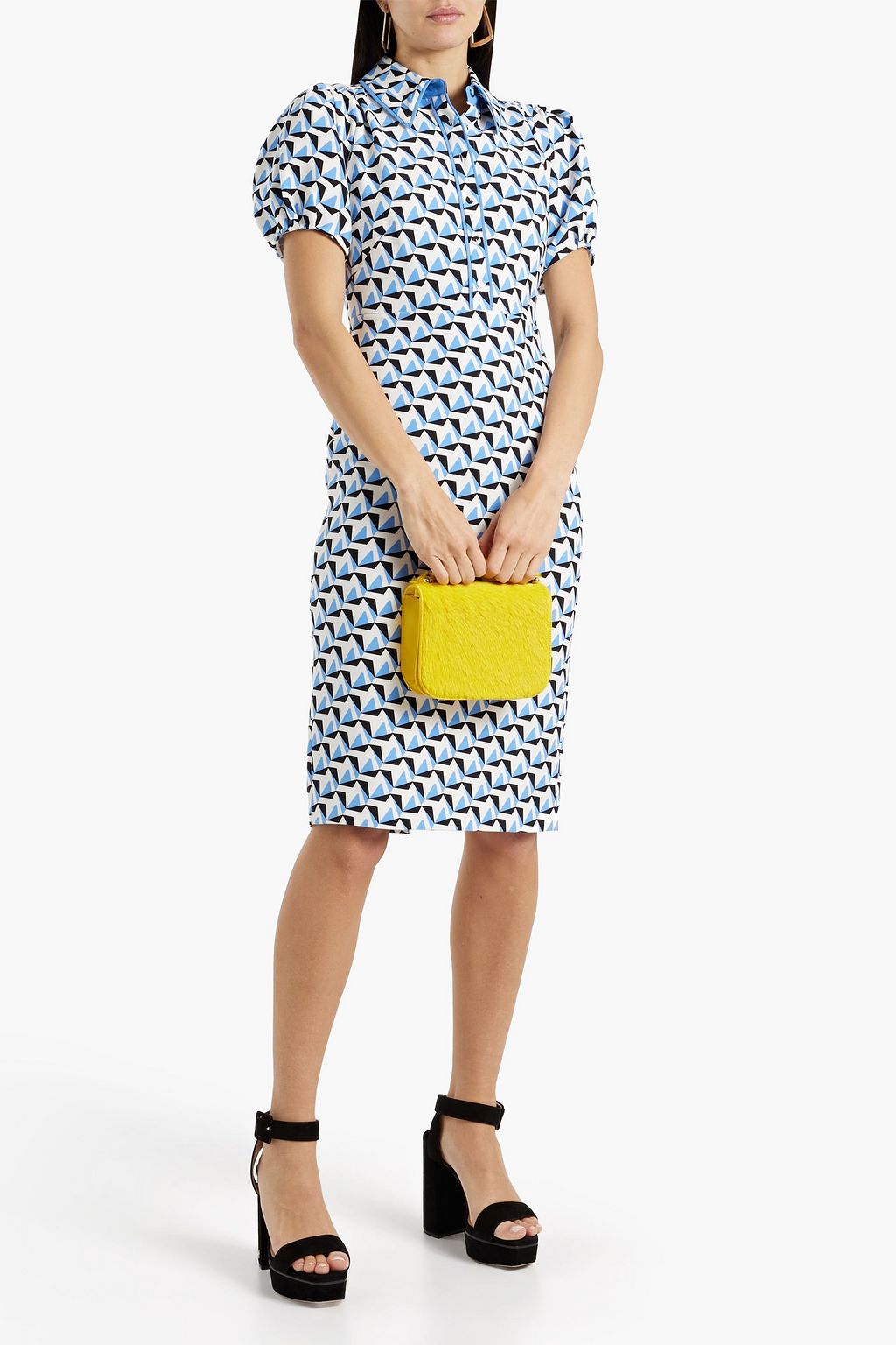 DIANE VON FURSTENBERG New Elly printed cady dress
