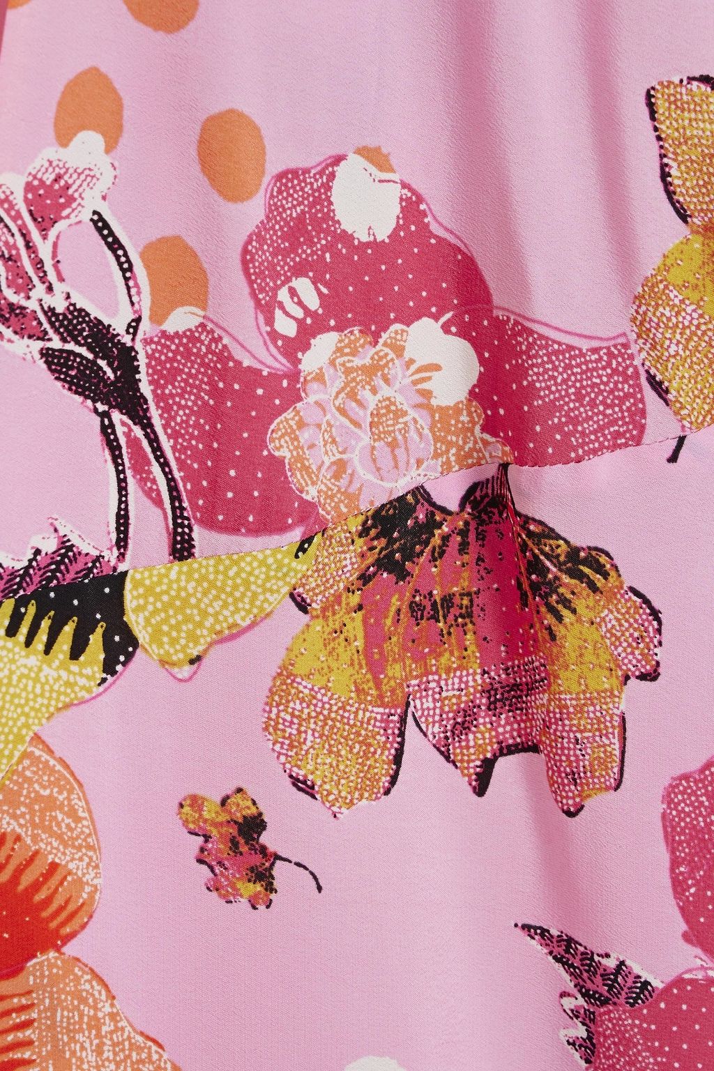 DIANE VON FURSTENBERG Eloise asymmetric floral-print crepe de chine wrap dress
