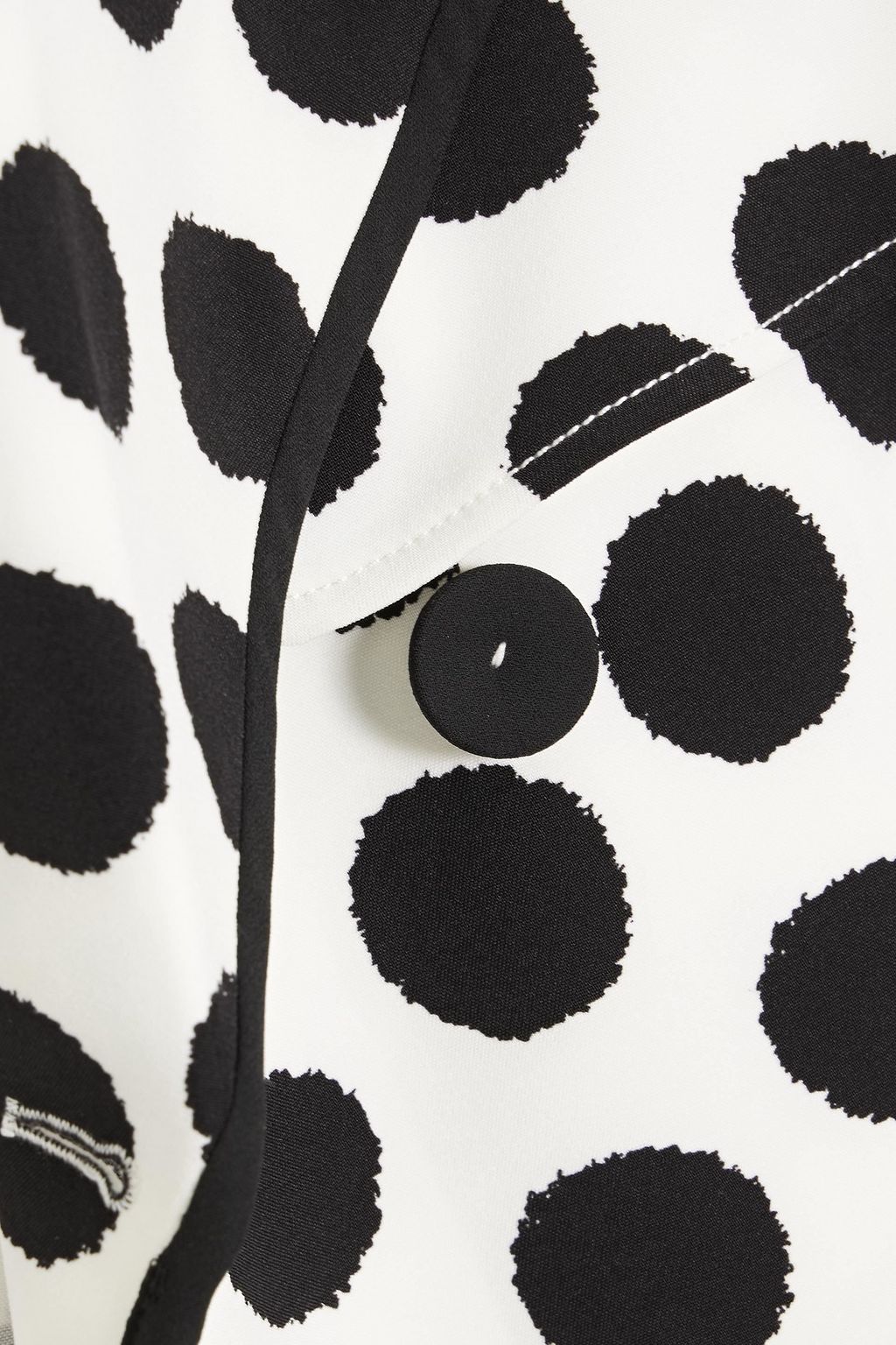 DIANE VON FURSTENBERG Eda double-breasted polka-dot crepe coat