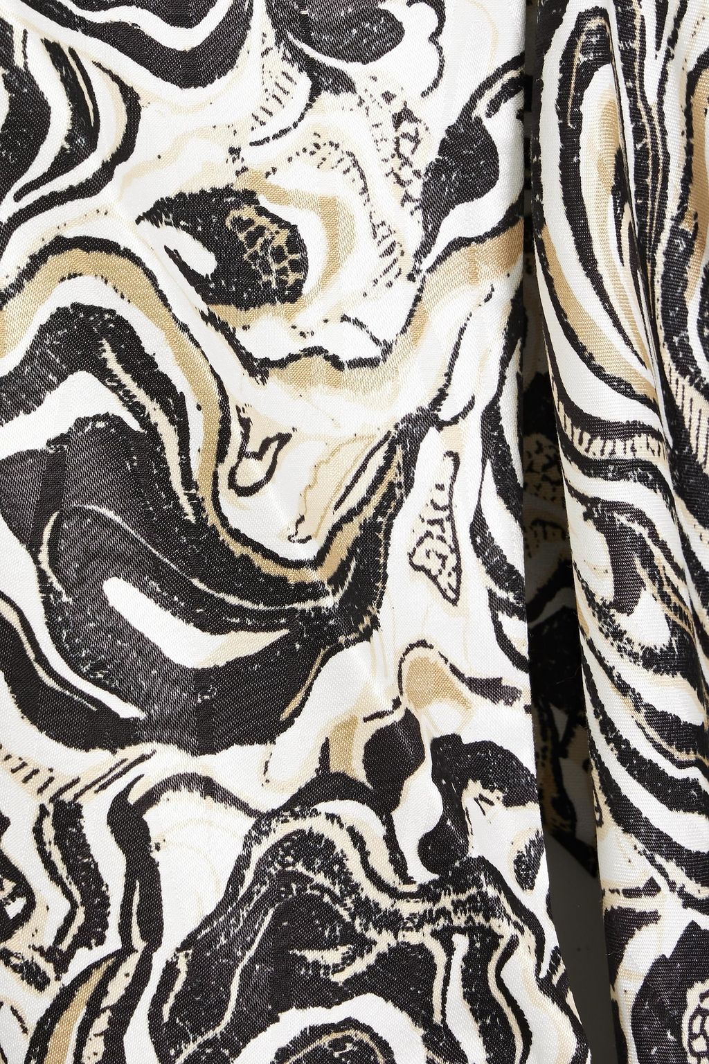 DIANE VON FURSTENBERG Danica double-breasted printed satin-jacquard midi dress
