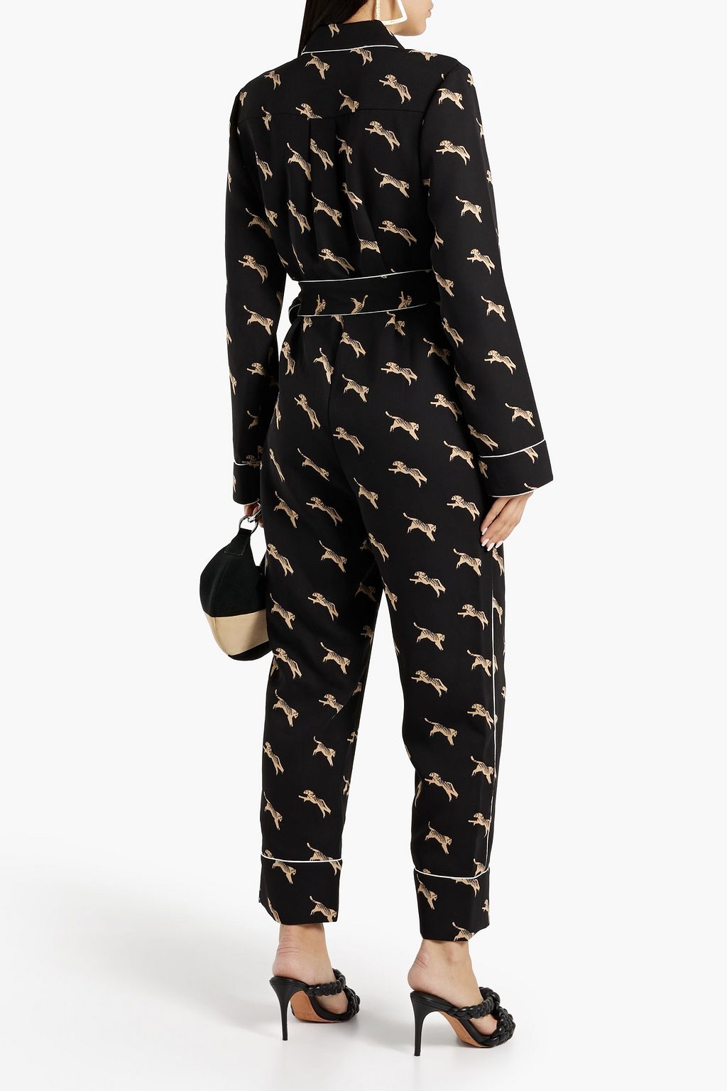 DIANE VON FURSTENBERG Brittania floral-print crepe wrap jumpsuit