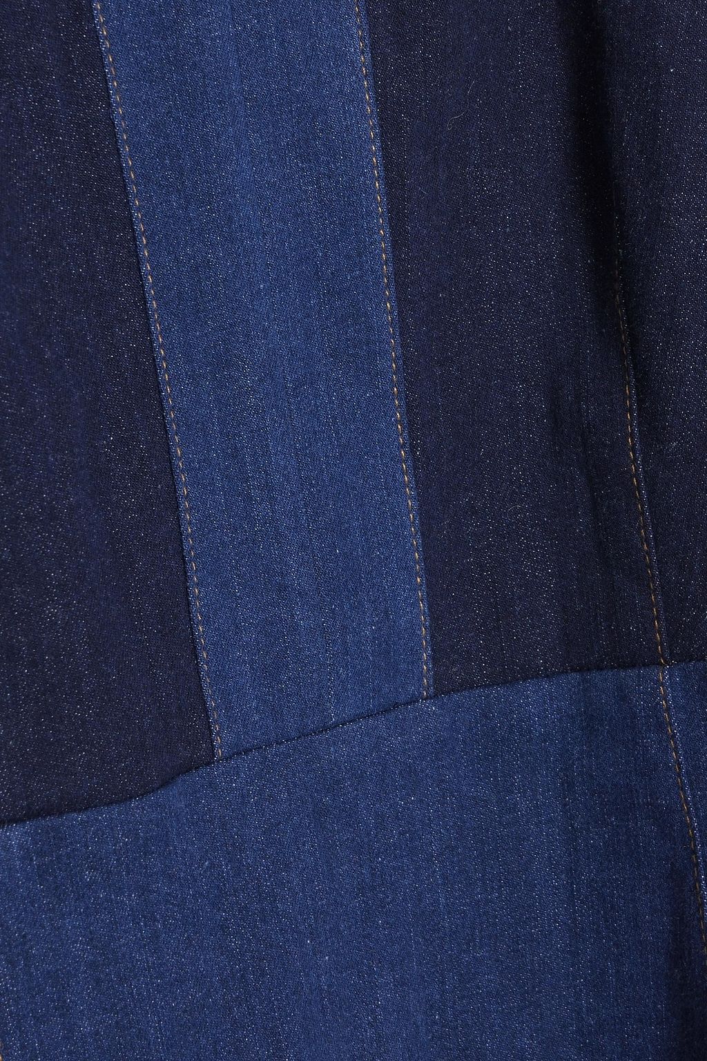 DIANE VON FURSTENBERG Santiago paneled denim mini dress