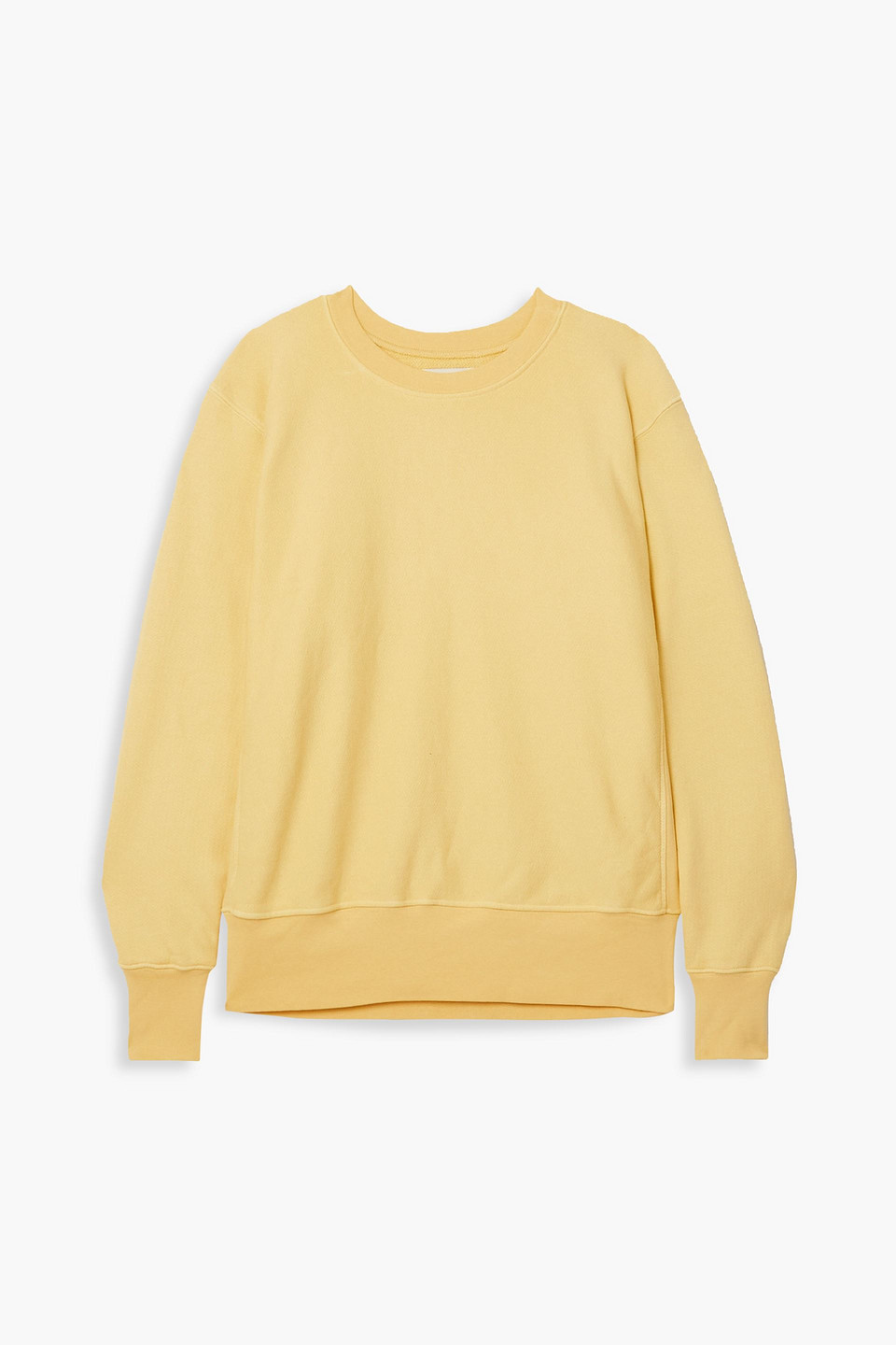 Les Tien Cotton-jersey Sweatshirt In Pastel Yellow
