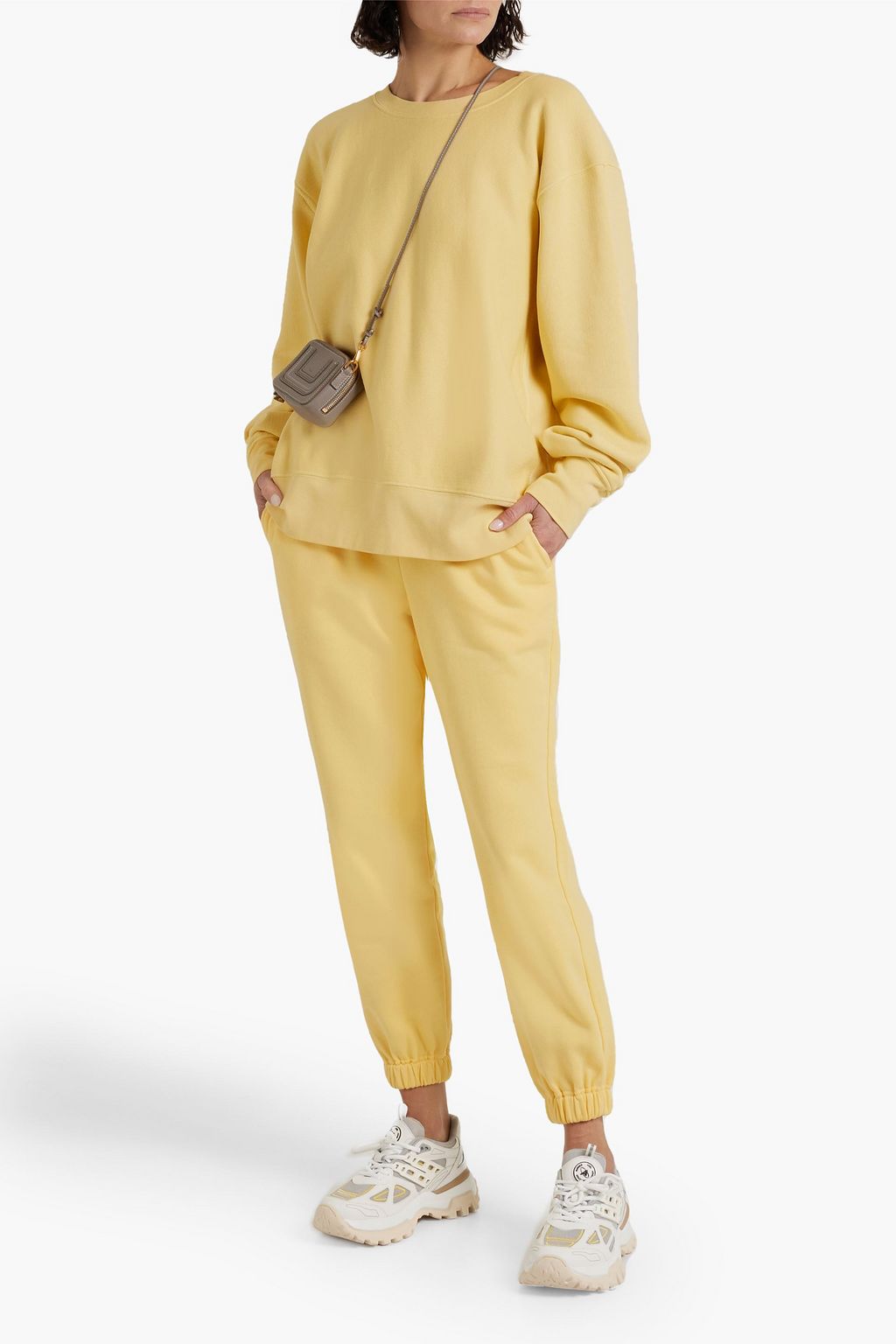 LES TIEN Cotton-fleece sweatshirt