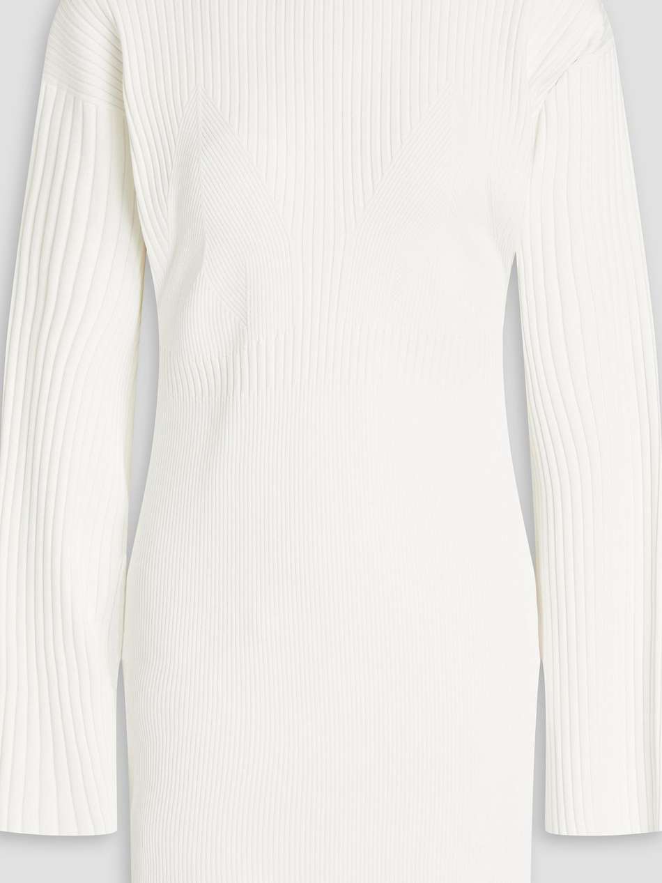 ribbed-knit mini dress