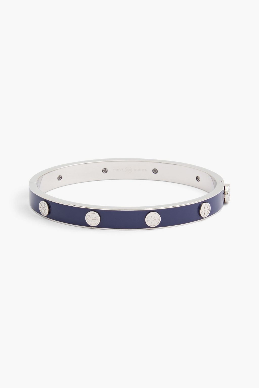 TORY BURCH Miller silver-tone enamel bangle | Sale up to 70% off | THE OUTNET TORY BURCH Miller silver-tone enamel bangle | Sale up to 70% off | THE OUTNET