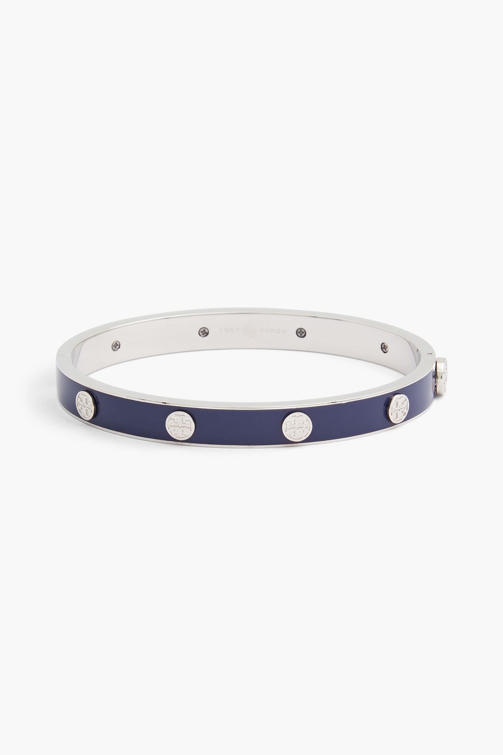 TORY BURCH Miller silver-tone enamel bangle | Sale up to 70% off | THE  OUTNET