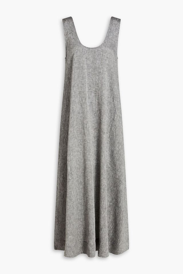 The Capri mélange linen maxi dress