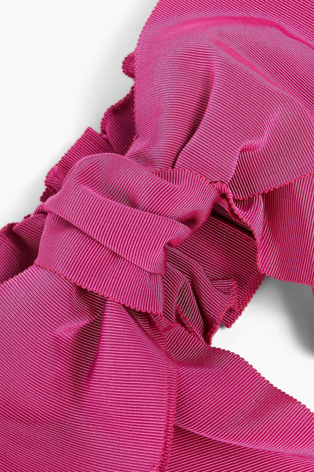 RED(V) Bow-embellished cotton-blend grosgrain belt