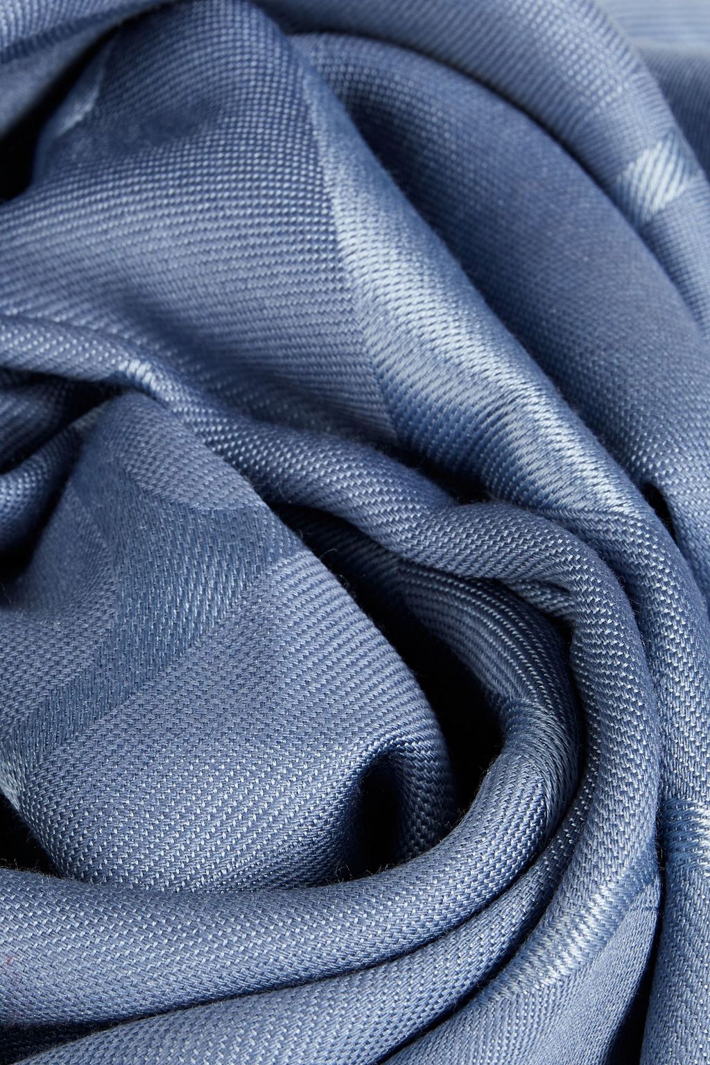 VALENTINO GARAVANI Silk and wool-blend satin-jacquard scarf