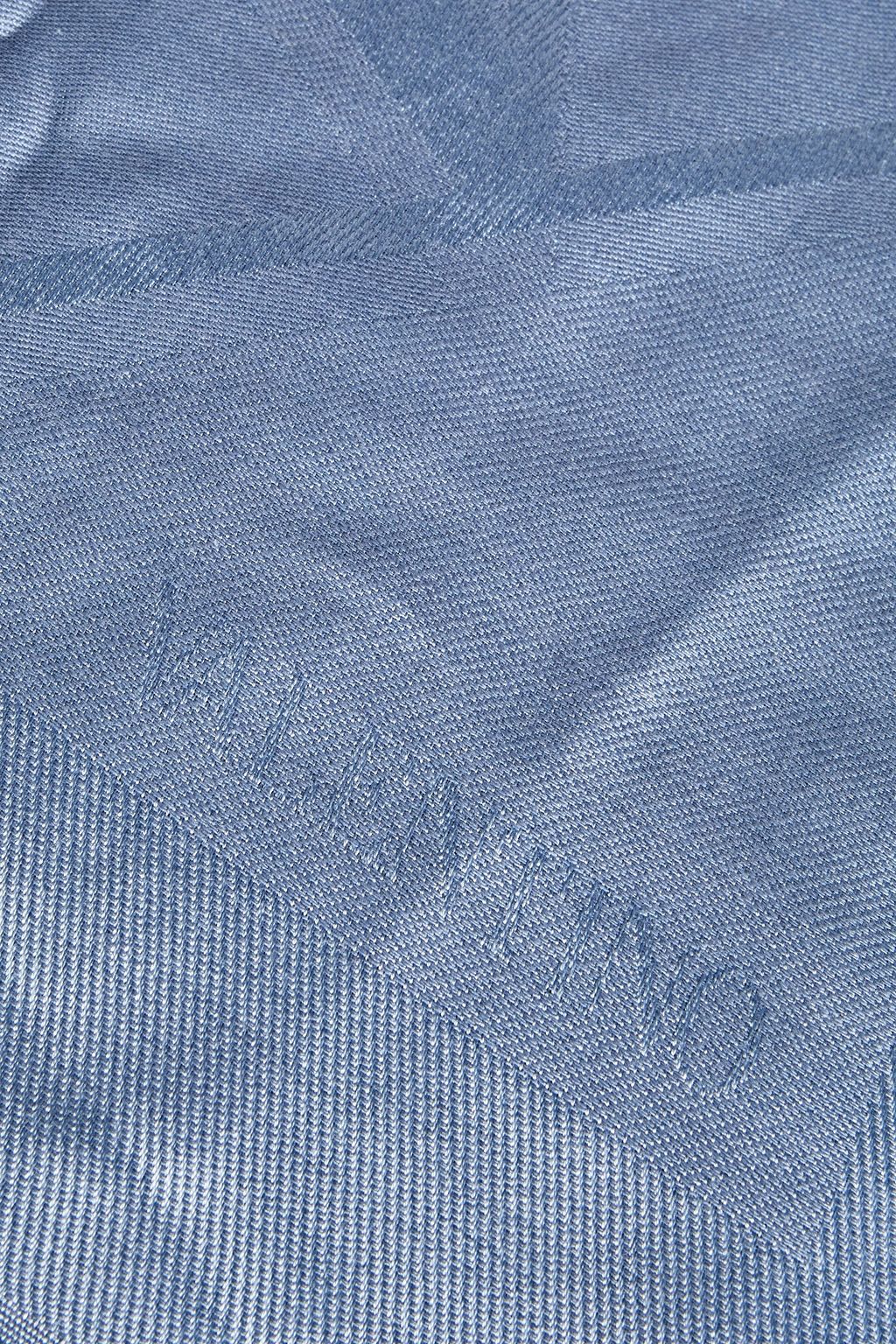 VALENTINO GARAVANI Silk and wool-blend satin-jacquard scarf