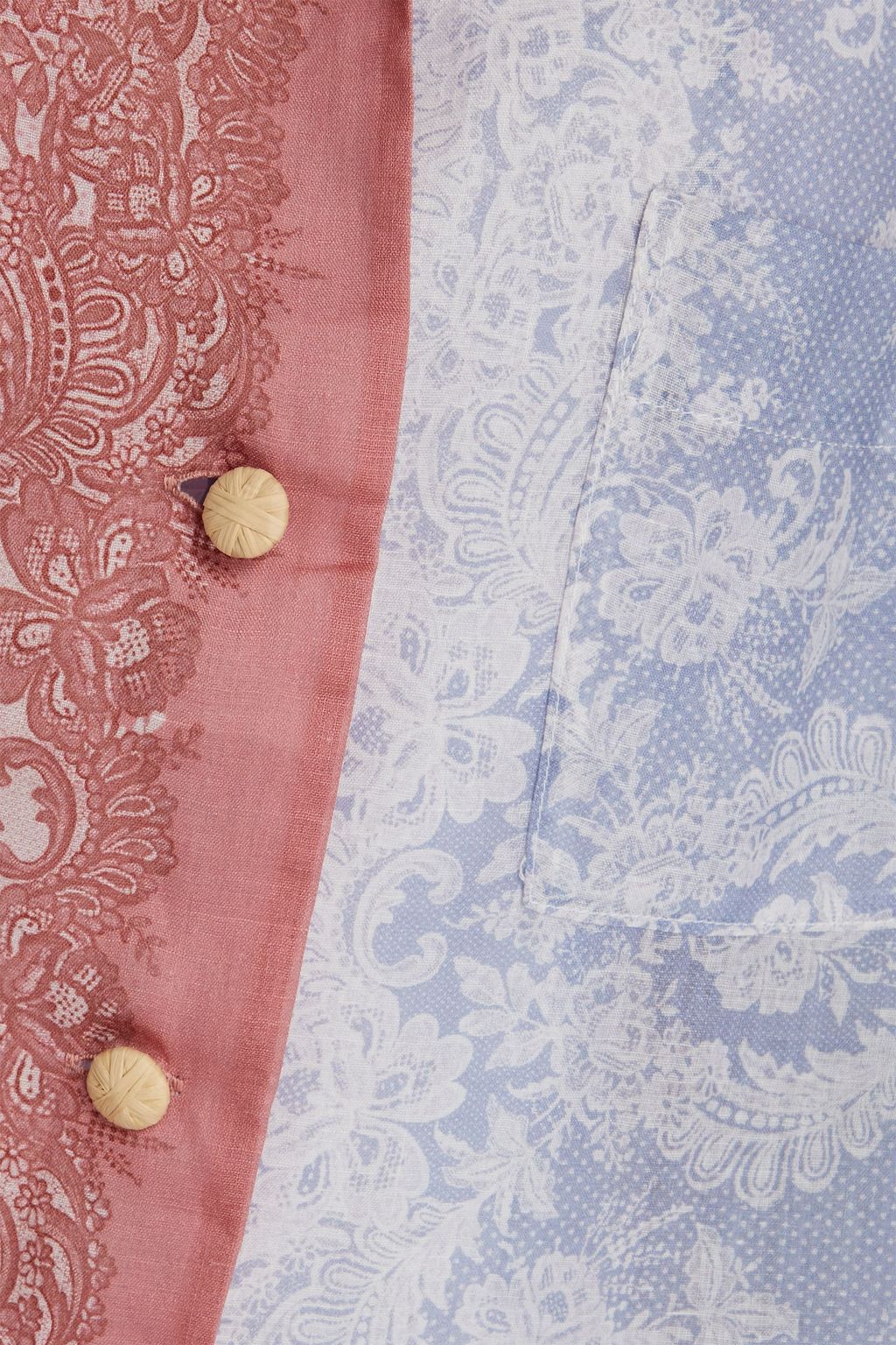 ZIMMERMANN Floral-print ramie shirt