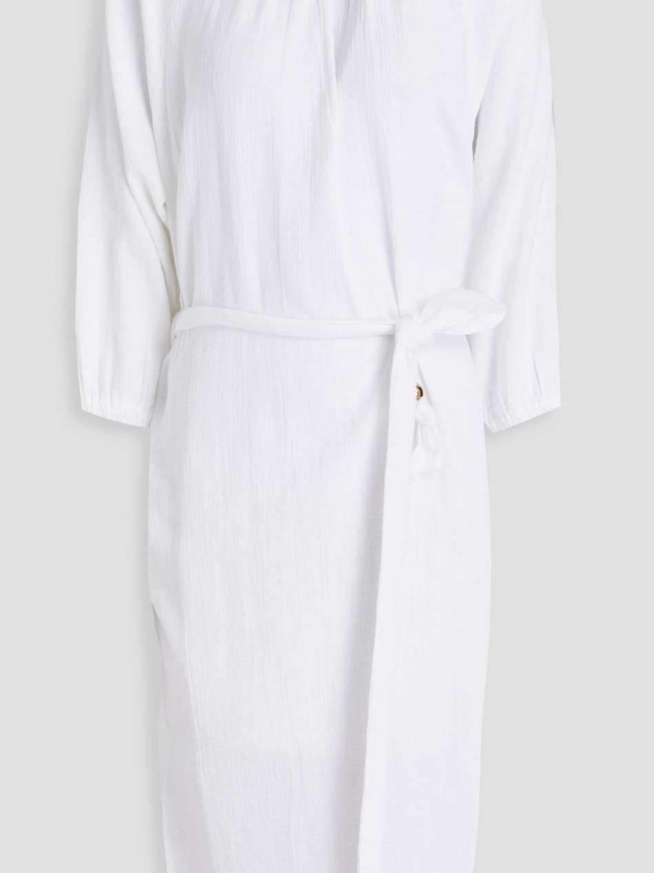 katie gathered cotton-voile dress