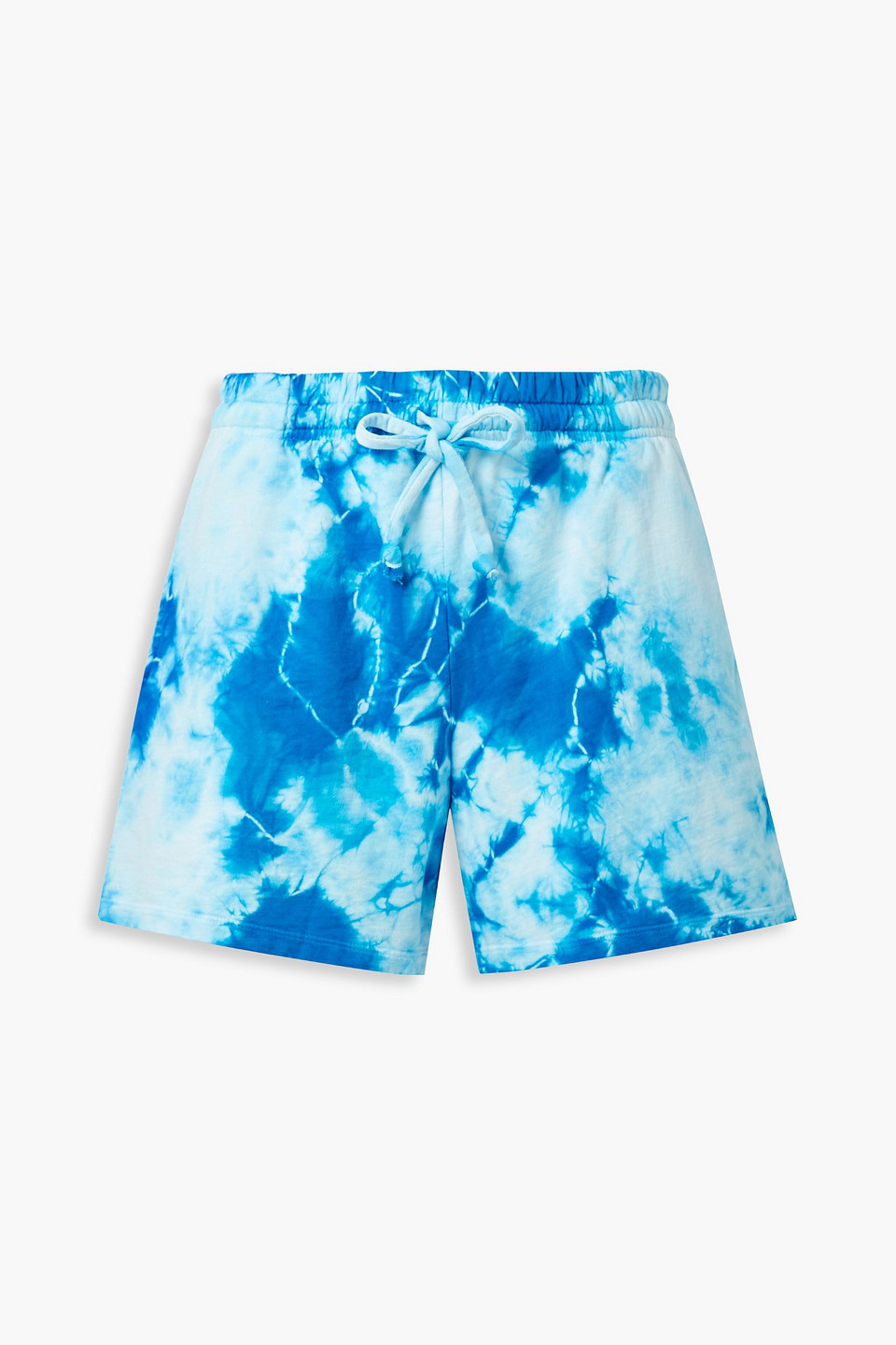 Tie-dyed cotton-jersey shorts