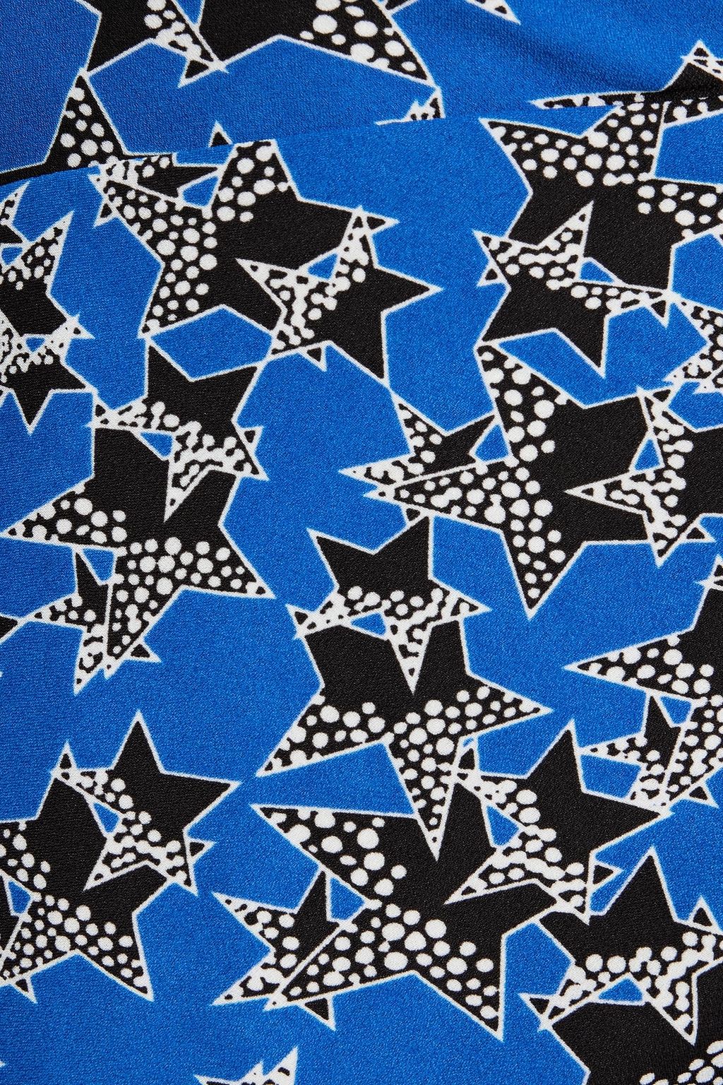 DIANE VON FURSTENBERG فستان ’إيفانيا’ من الكريب بتصميم ملتفّ وغير متماثل ومزين بطبعات