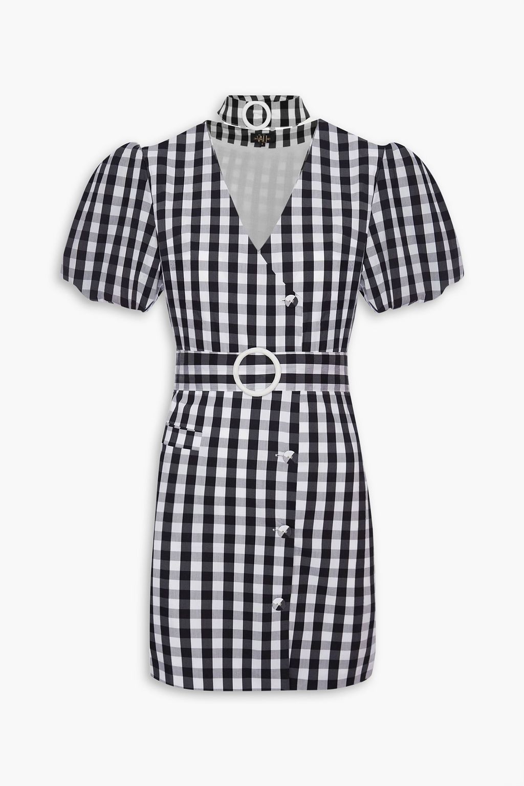 Mila belted gingham cotton-blend mini dress | Sale up to 70% off | THE  OUTNET
