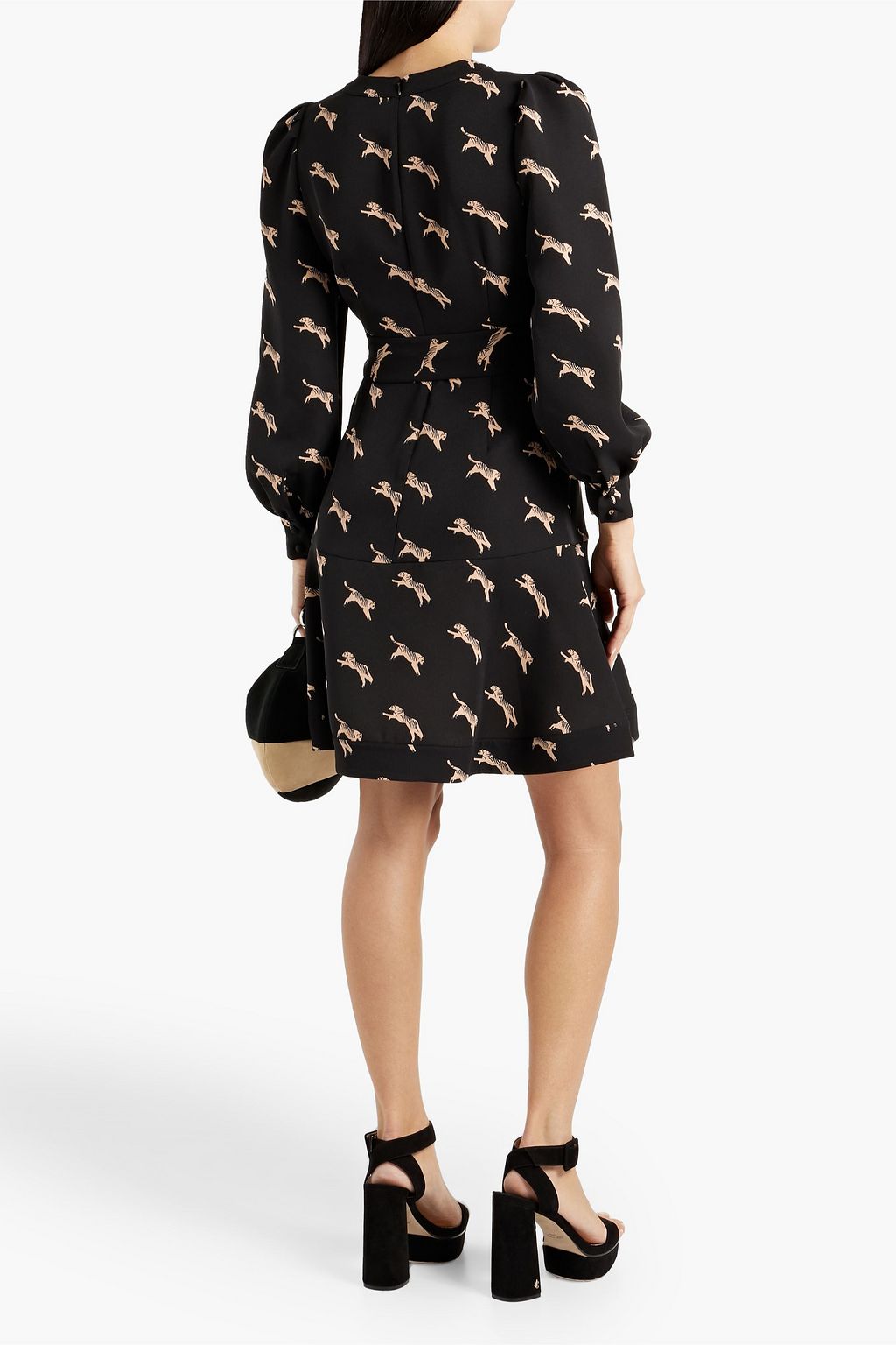 DIANE VON FURSTENBERG Santiago printed cady mini dress