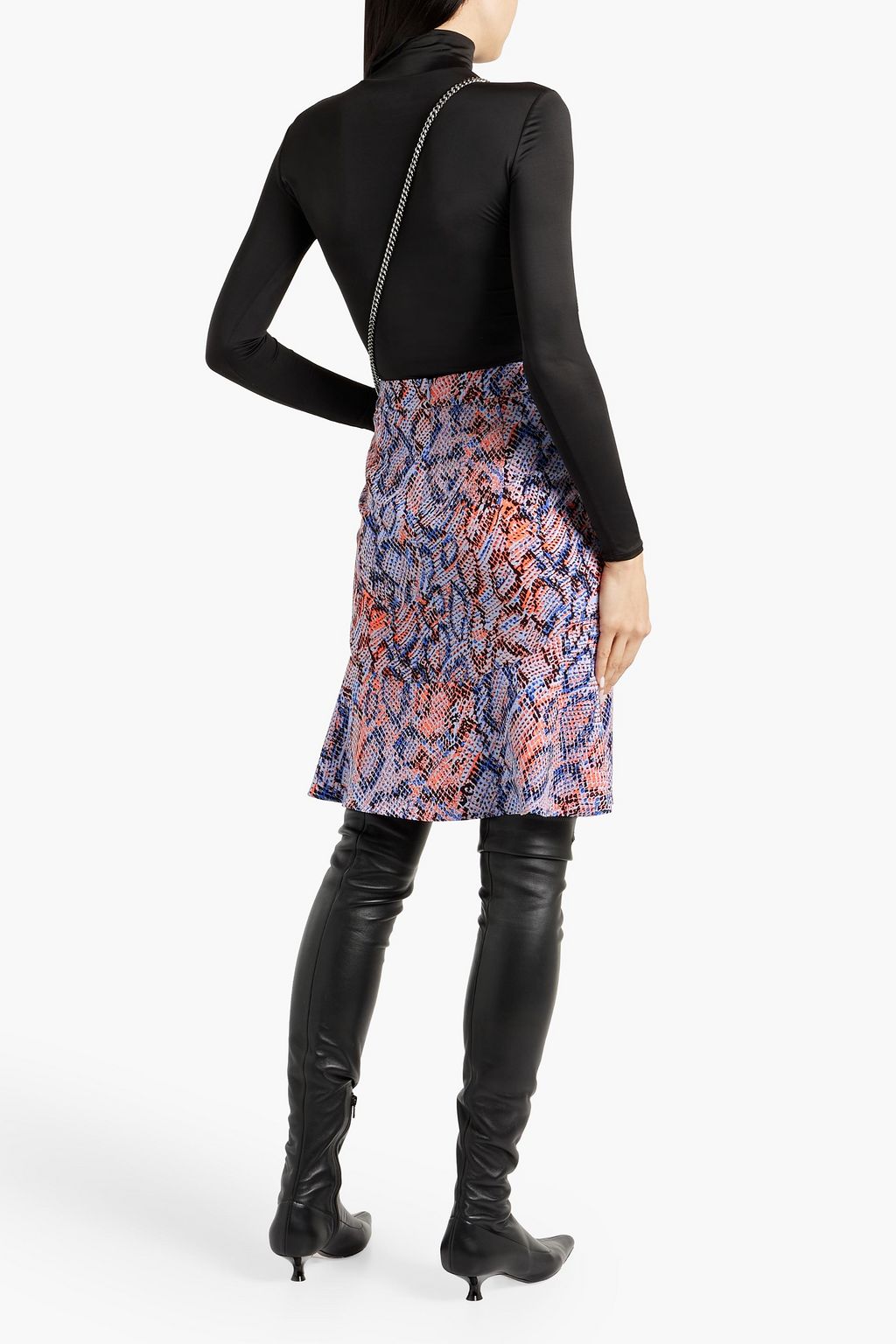 DIANE VON FURSTENBERG Sutton snake-print jersey skirt