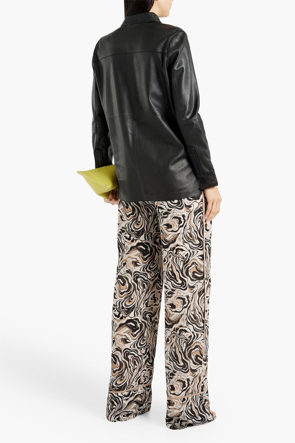 DIANE VON FURSTENBERG Marvel printed crepe wide-leg pants