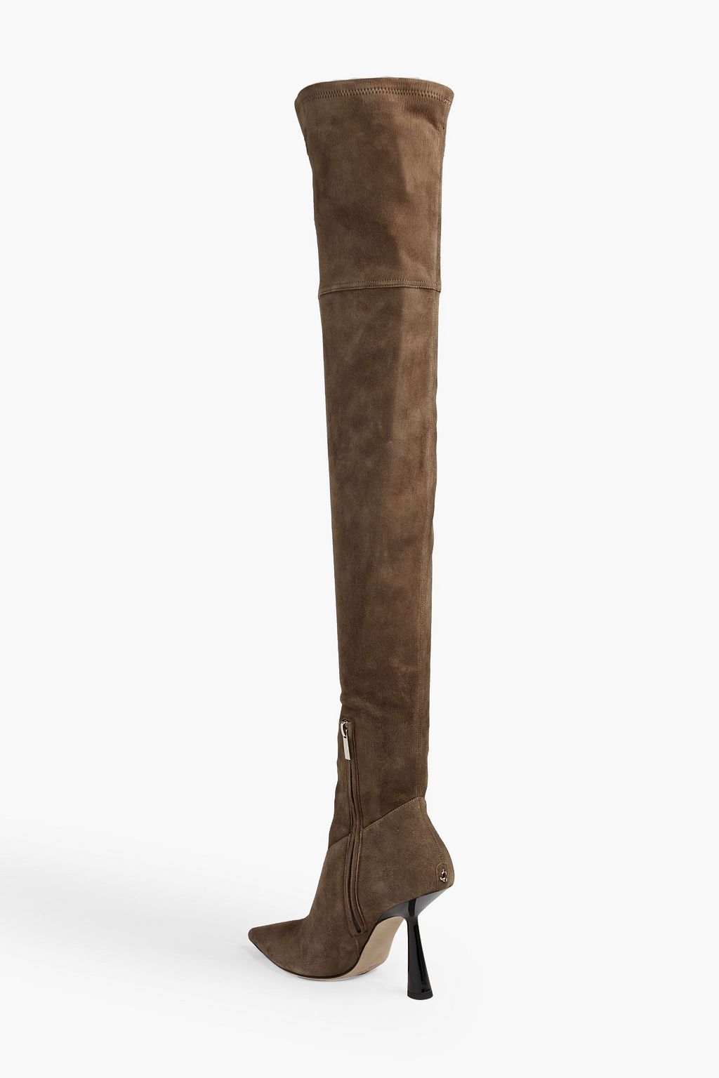 JIMMY CHOO Bryson 100 stretch-suede over-the-knee boots