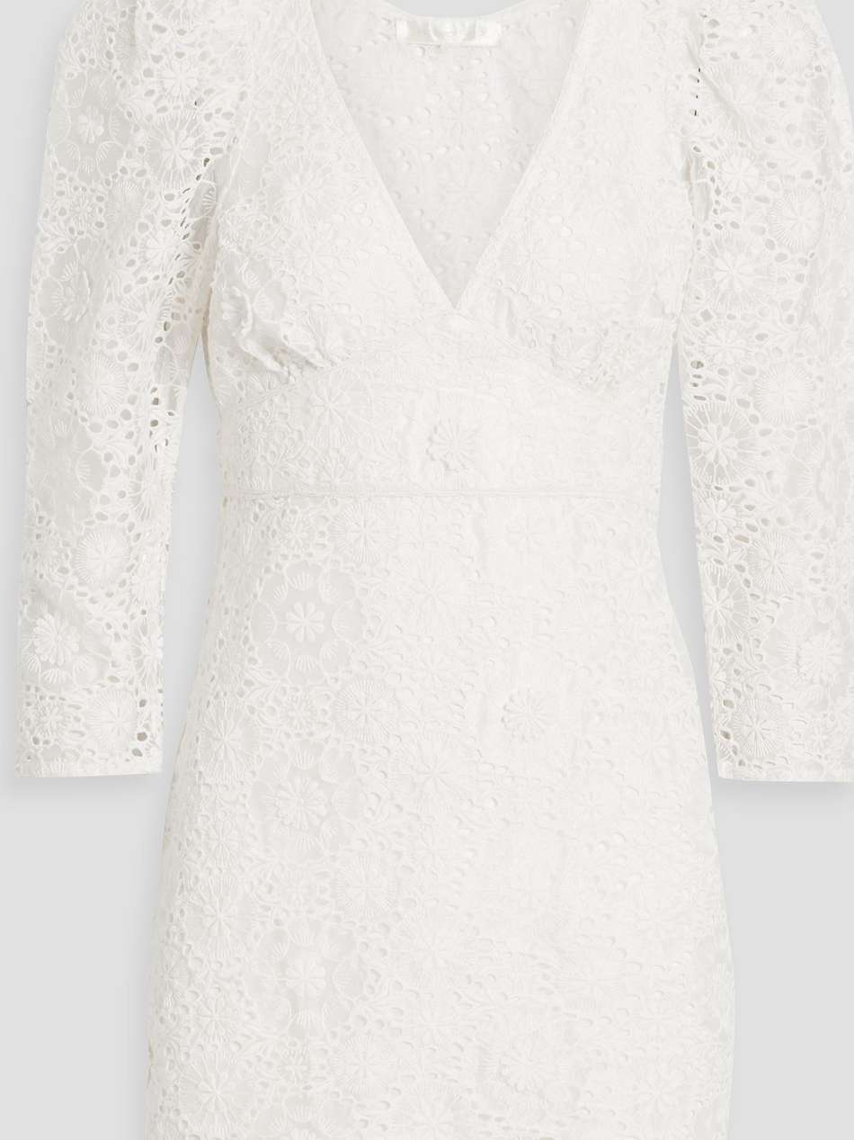 faye broderie anglaise organza mini dress