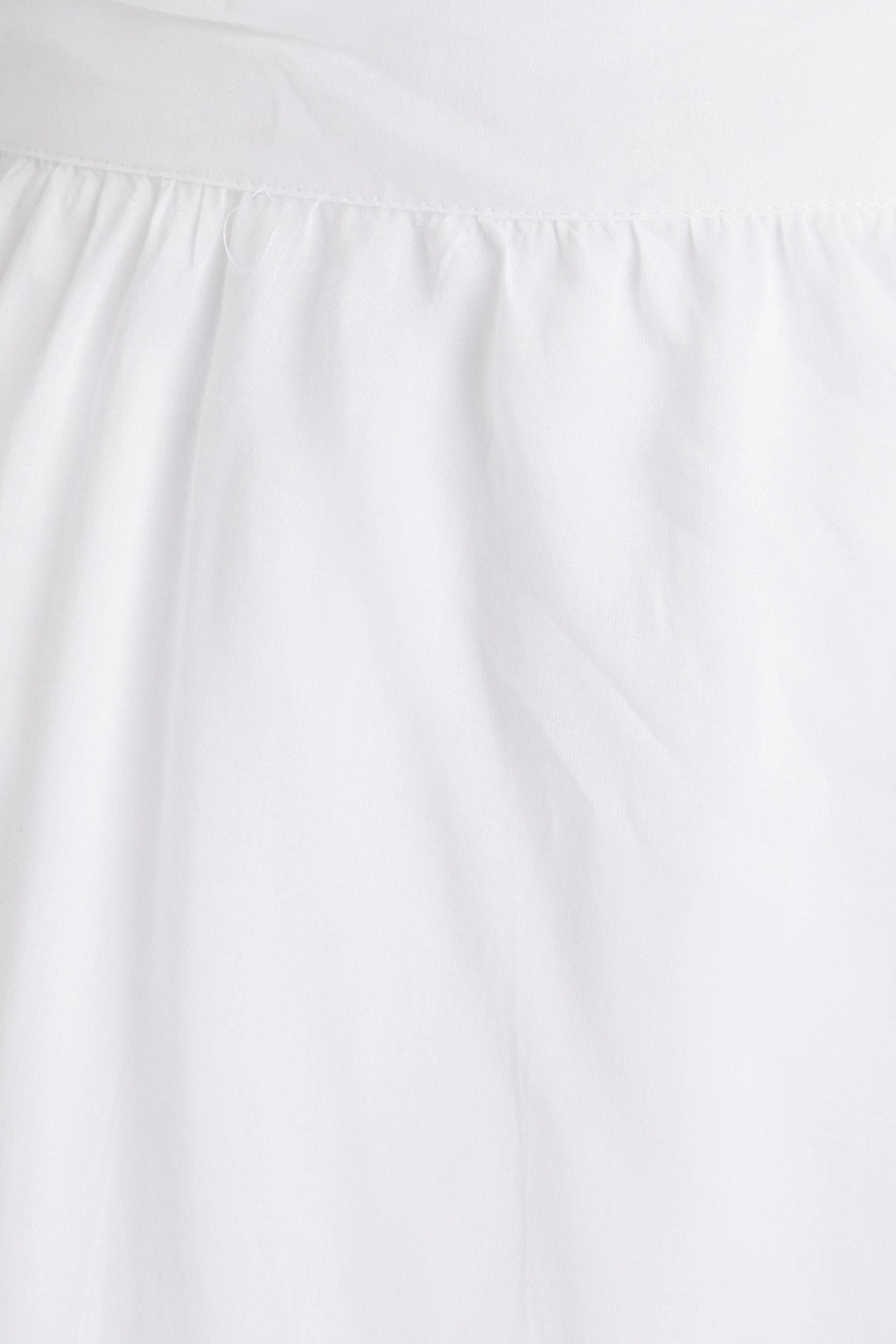 Melissa Odabash Devlin Gathered Voile Midi Wrap Skirt In White