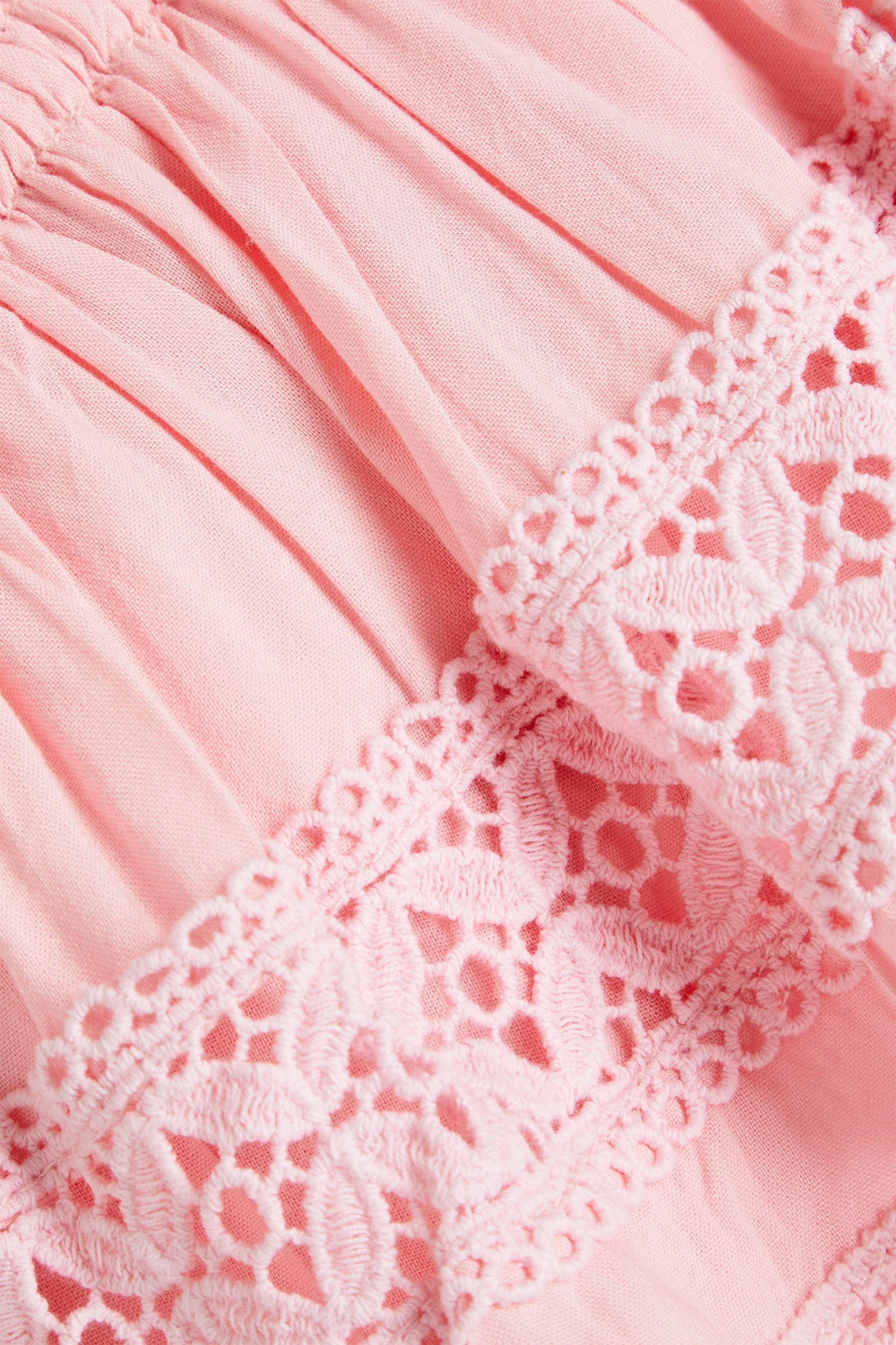 Melissa Odabash Debbie one-shoulder ruffled voile mini dress