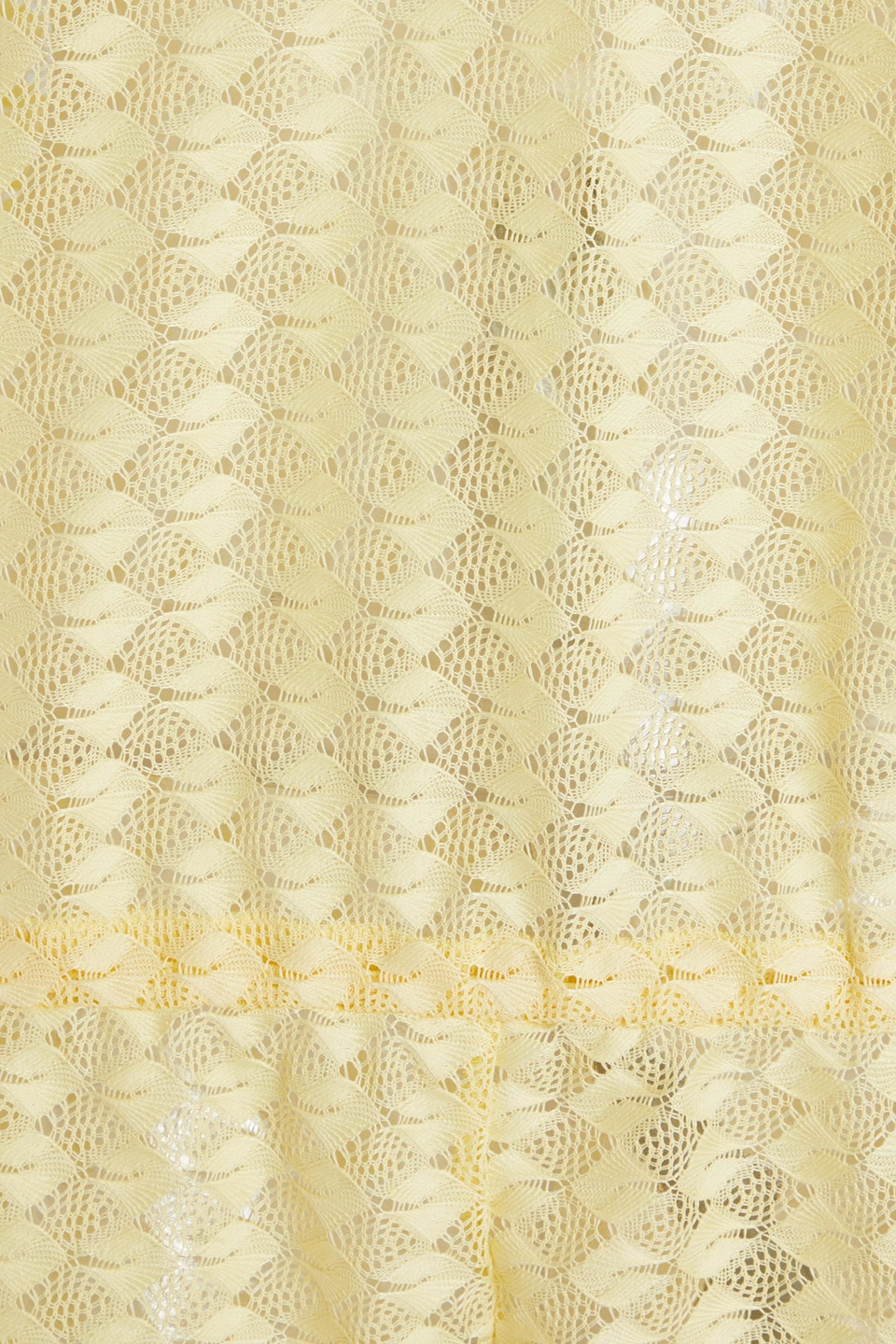 Melissa Odabash Lola Crochet-knit Playsuit In Pastel Yellow