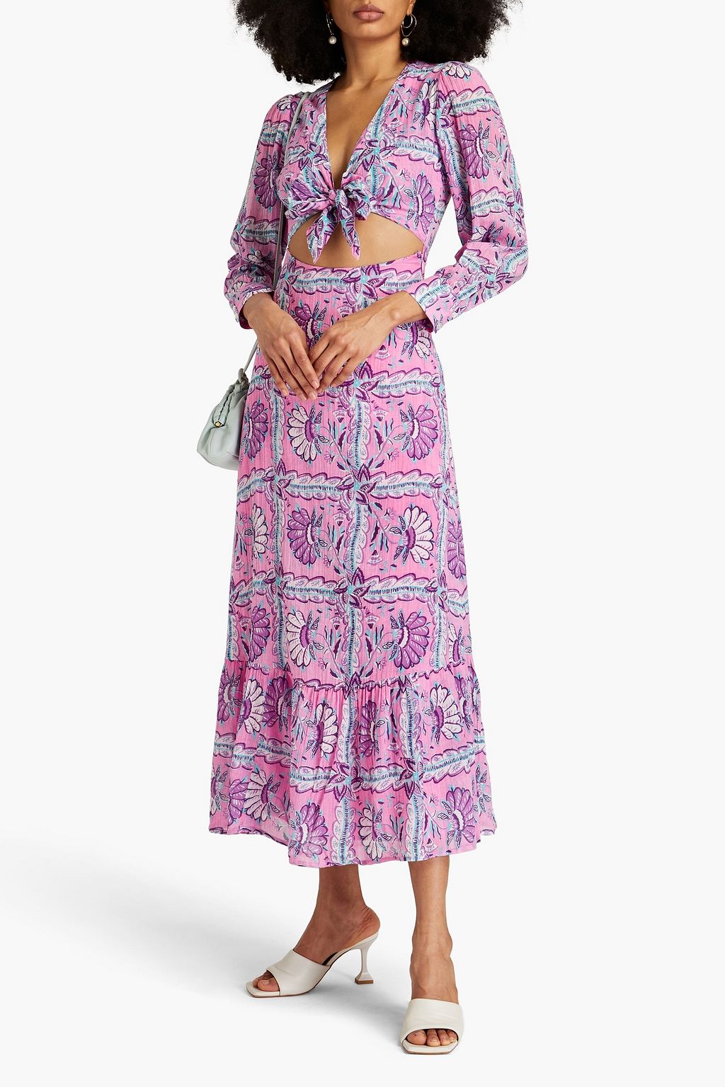 ANTIK BATIK Hupa gathered printed cotton-voile maxi dress | THE OUTNET