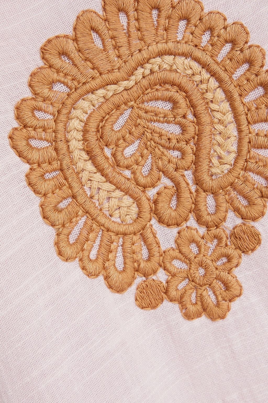 ANTIK BATIK Togala embellished cottongauze midi dress THE