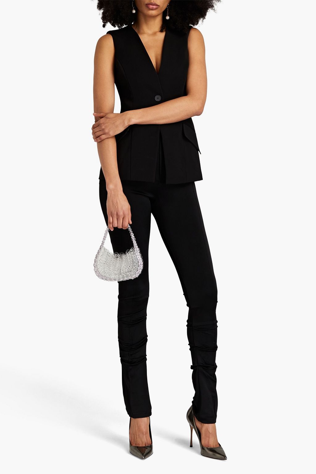 ET OCHS Jacob ruched satin-jersey skinny pants | THE OUTNET