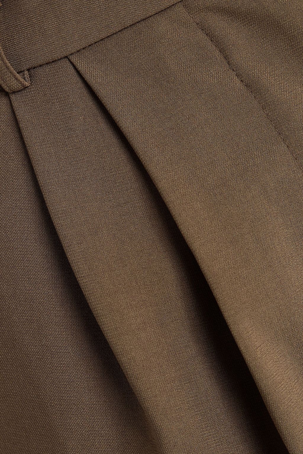 THE FRANKIE SHOP ツイル ストレートレッグパンツ タック入り