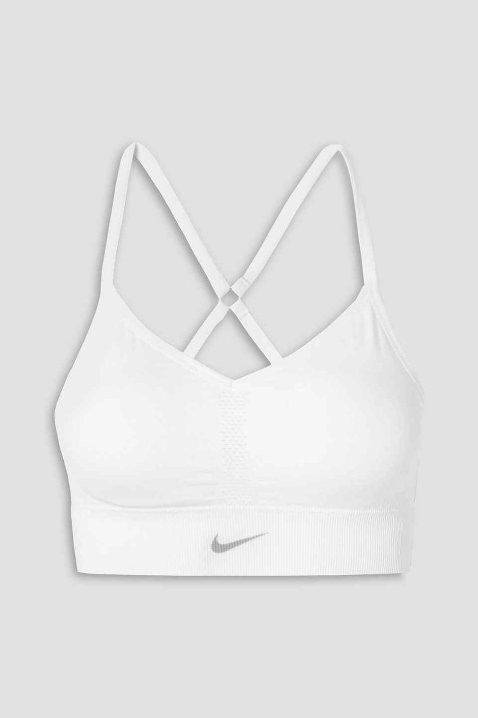 Nike Indy Dri-fit Sports Bra In White