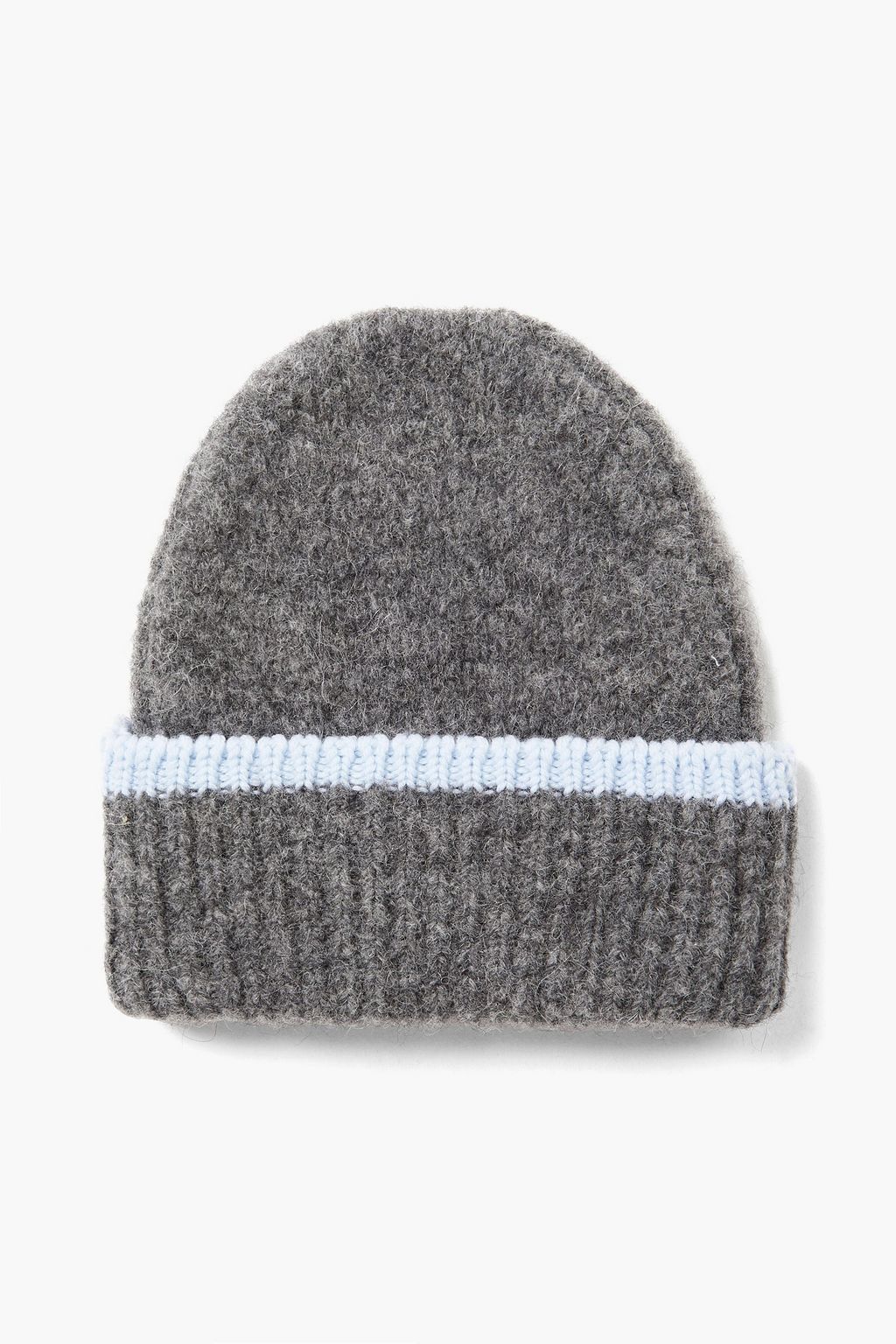 MAISON KITSUNÉ Appliquéd brushed knitted beanie